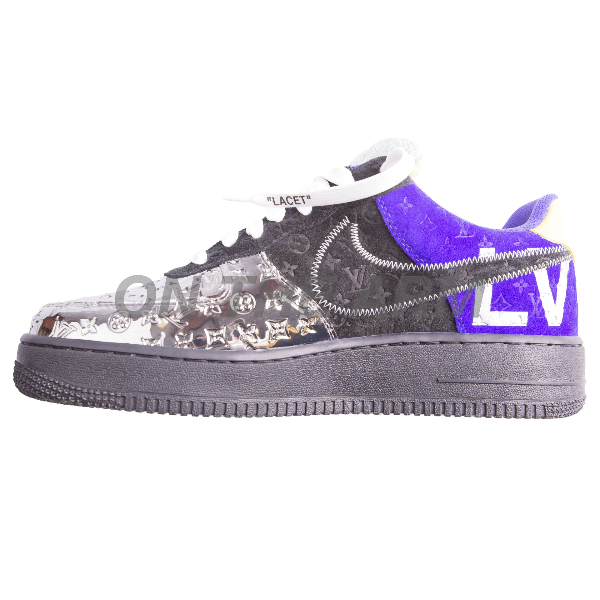 Nike Black/Metallic Silver Louis Vuitton Air Force 1 Low