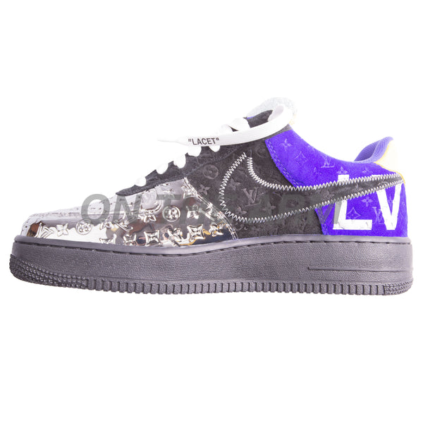 Nike Black/Metallic Silver Louis Vuitton Air Force 1 Low