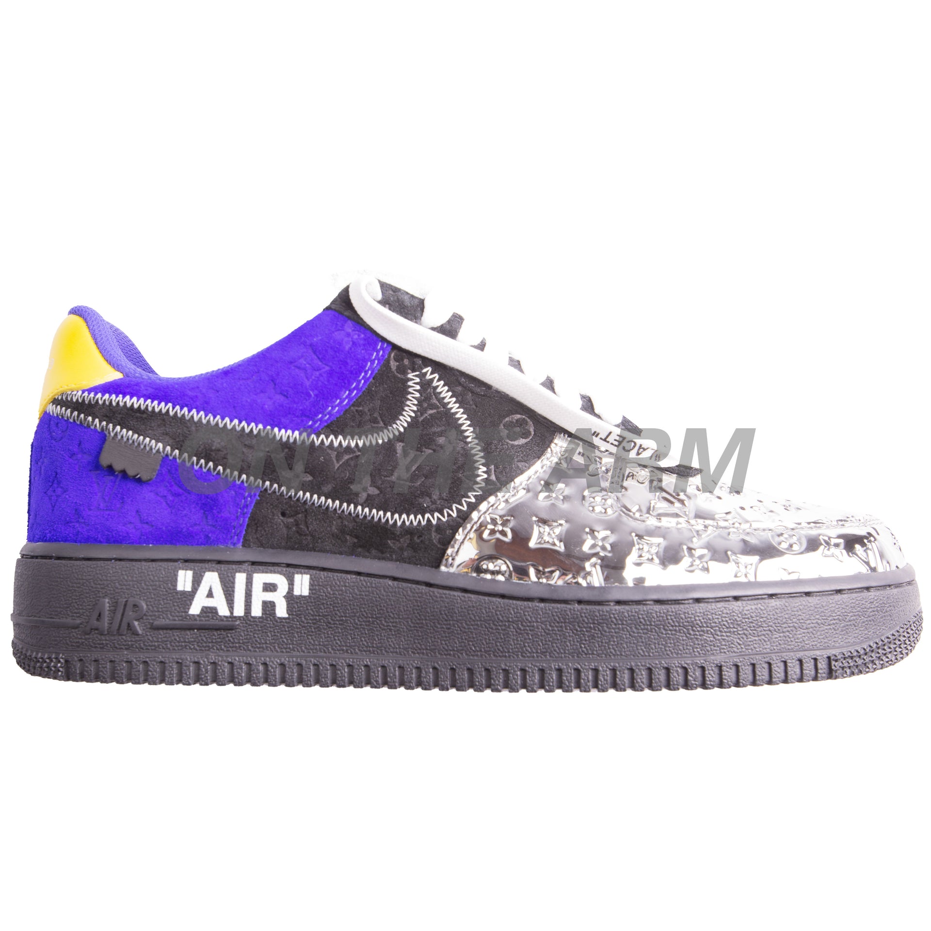 Nike Black/Metallic Silver Louis Vuitton Air Force 1 Low