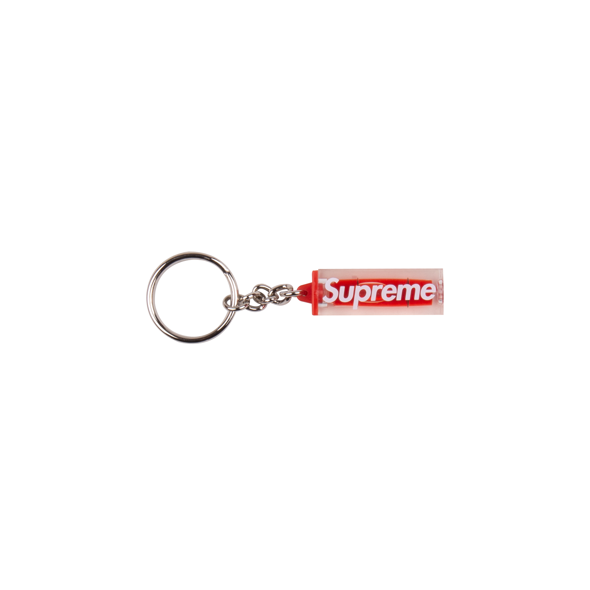 Supreme Red Level Keychain