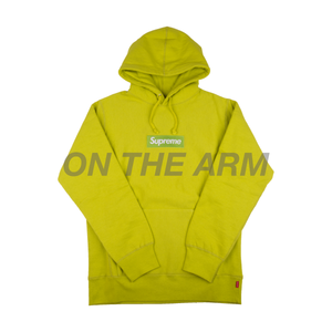 Supreme Light Green on Acid Box Logo Hoodie Sample