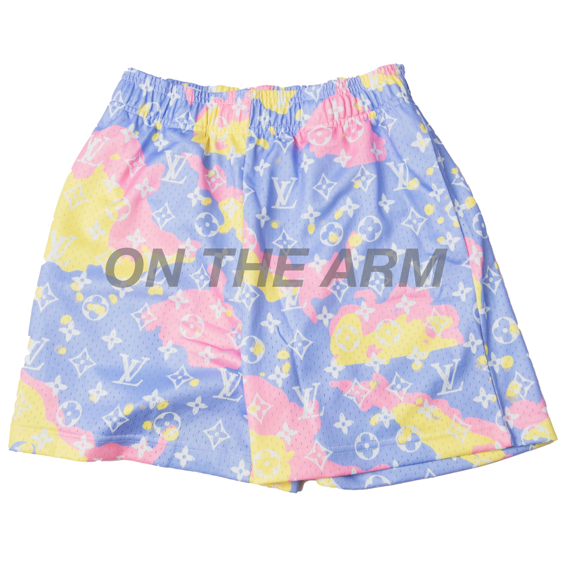 Bravest Studios Blue Cotton Candy Camo Shorts