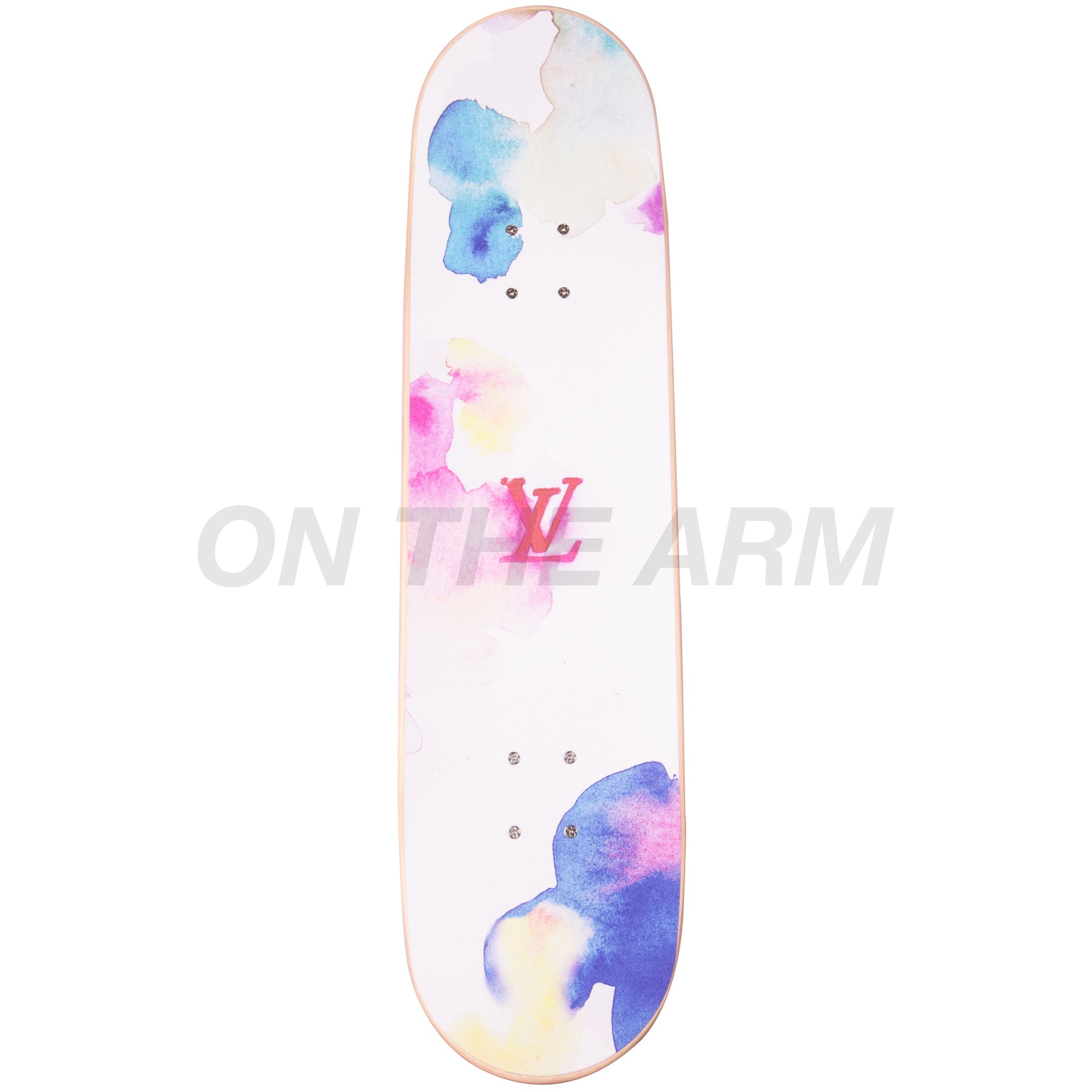 Louis Vuitton Water Color Skate Deck