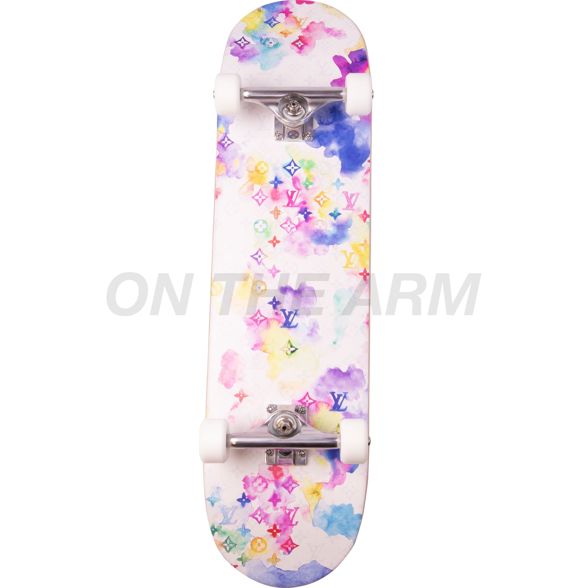 Louis Vuitton Water Color Skate Deck