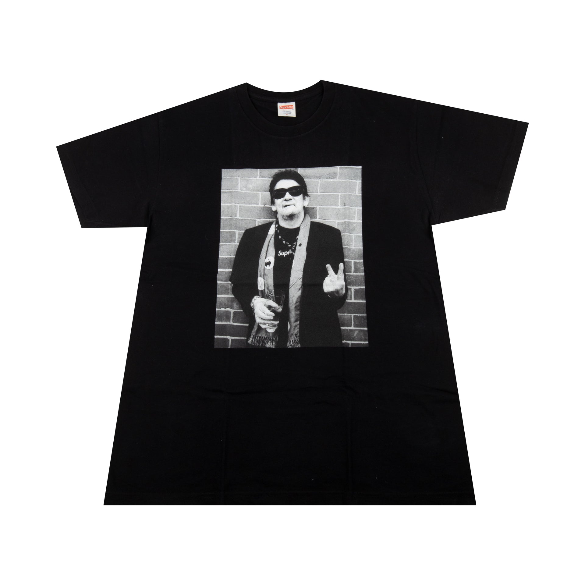 Supreme Black Shane McGowen Photo Tee