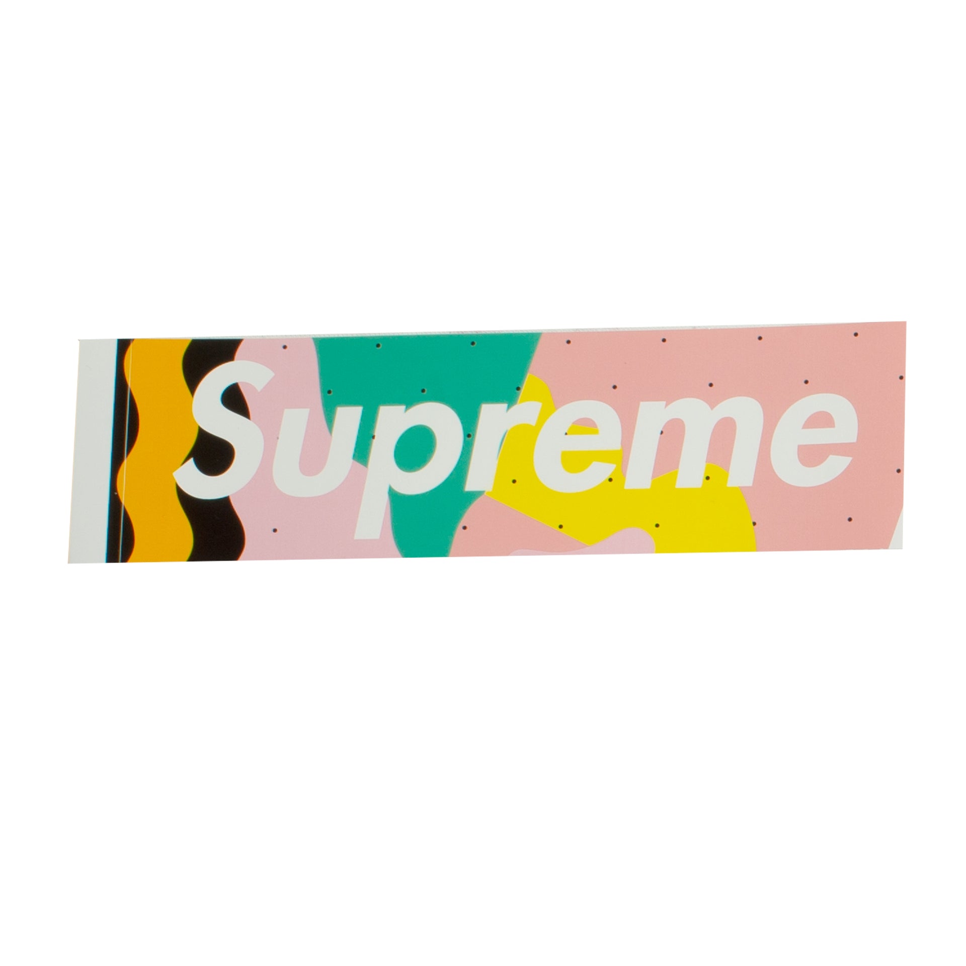Supreme Pink Mendini Box Logo Sticker