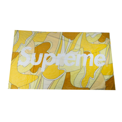 Supreme Yellow Abstract Beach Towel