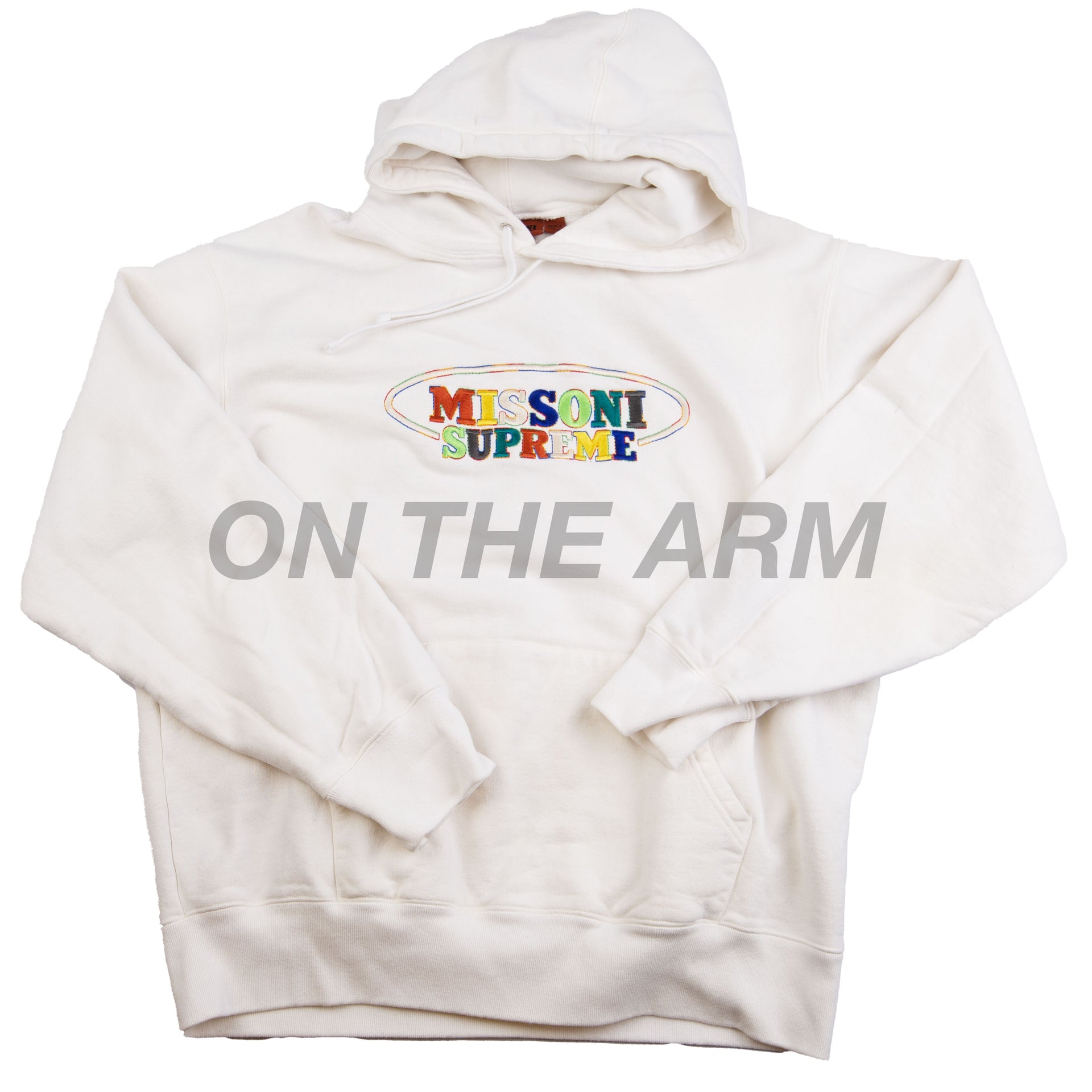Supreme White Missoni Hoodie PRE-OWNED