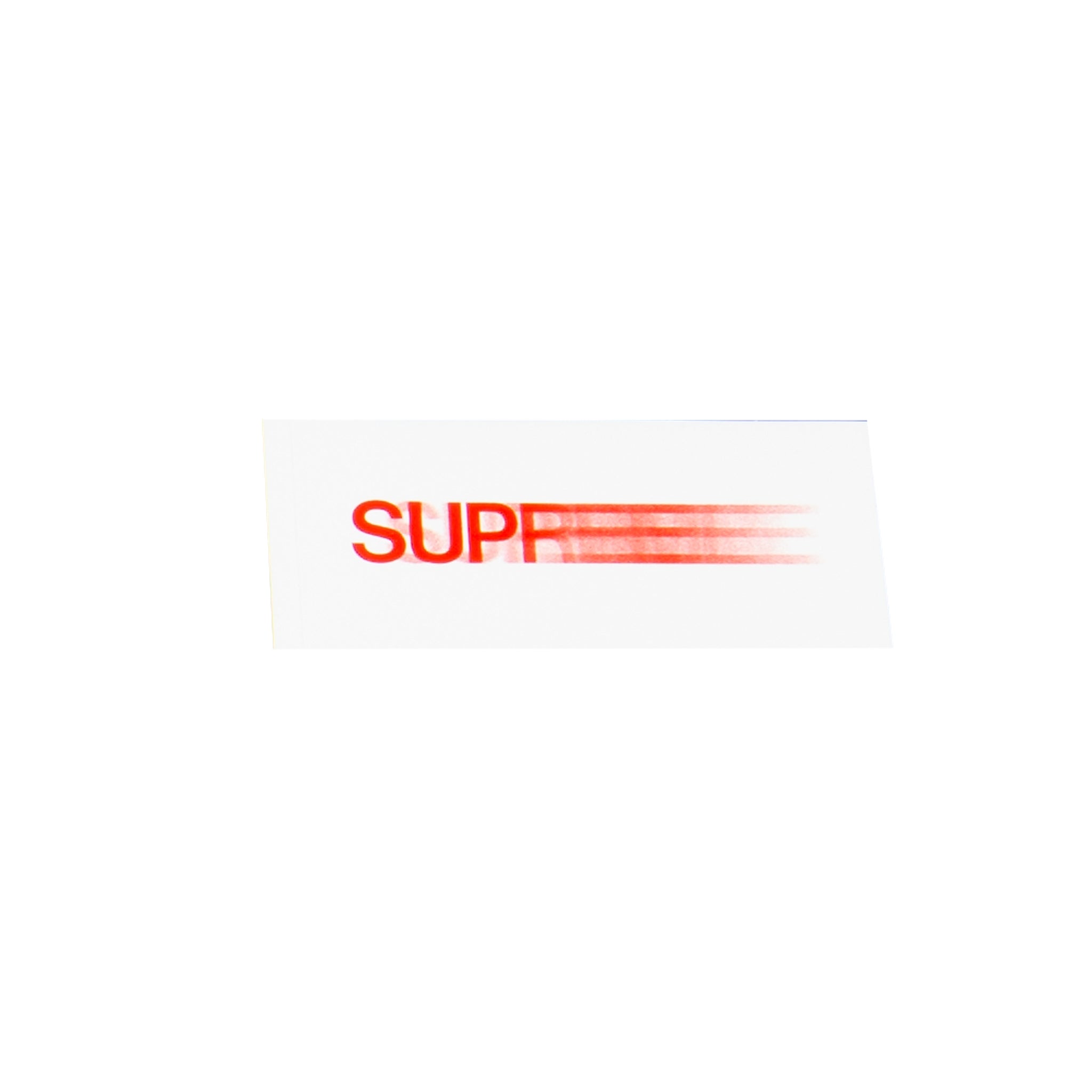 Supreme White / Red Motion Logo Sticker