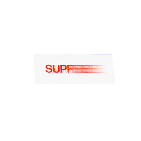 Supreme White / Red Motion Logo Sticker