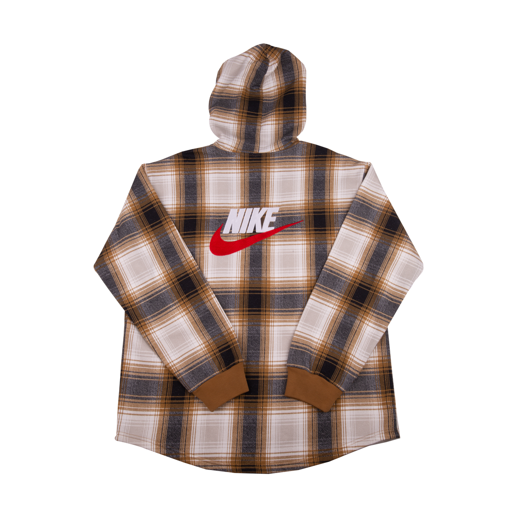 Supreme Nike Mustard Flannel Hoodie