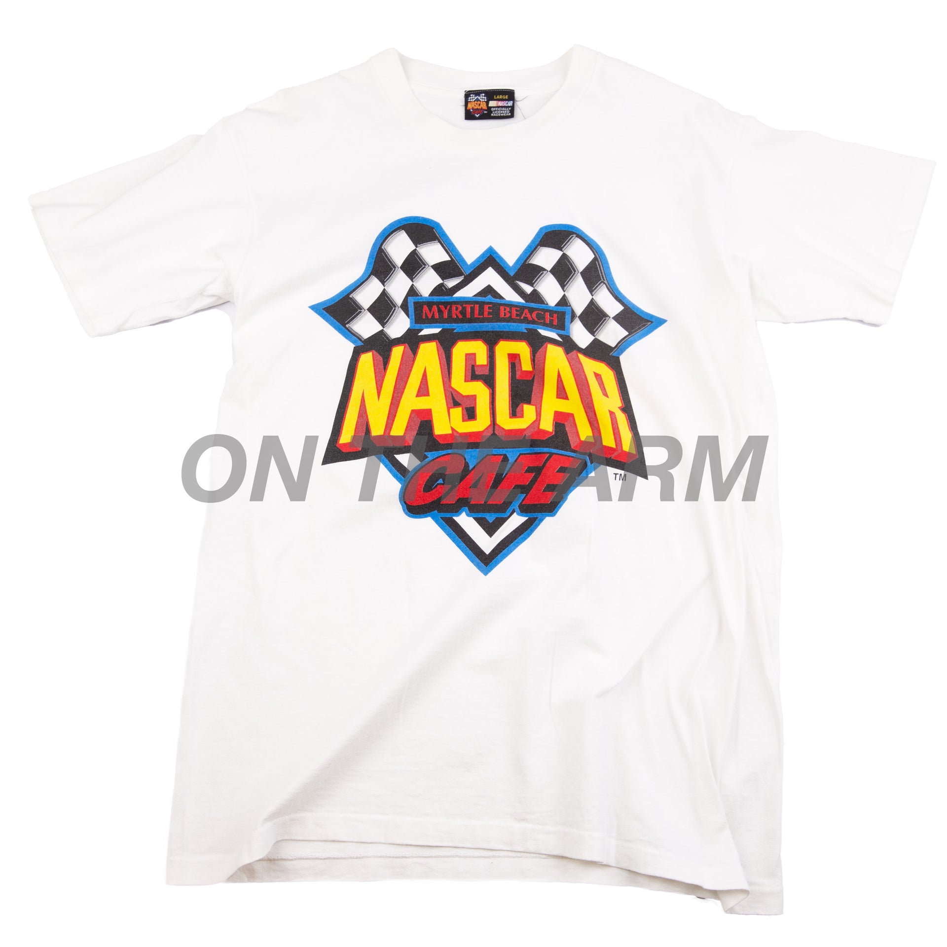 Vintage White NASCAR Cafe Tee (1990's)