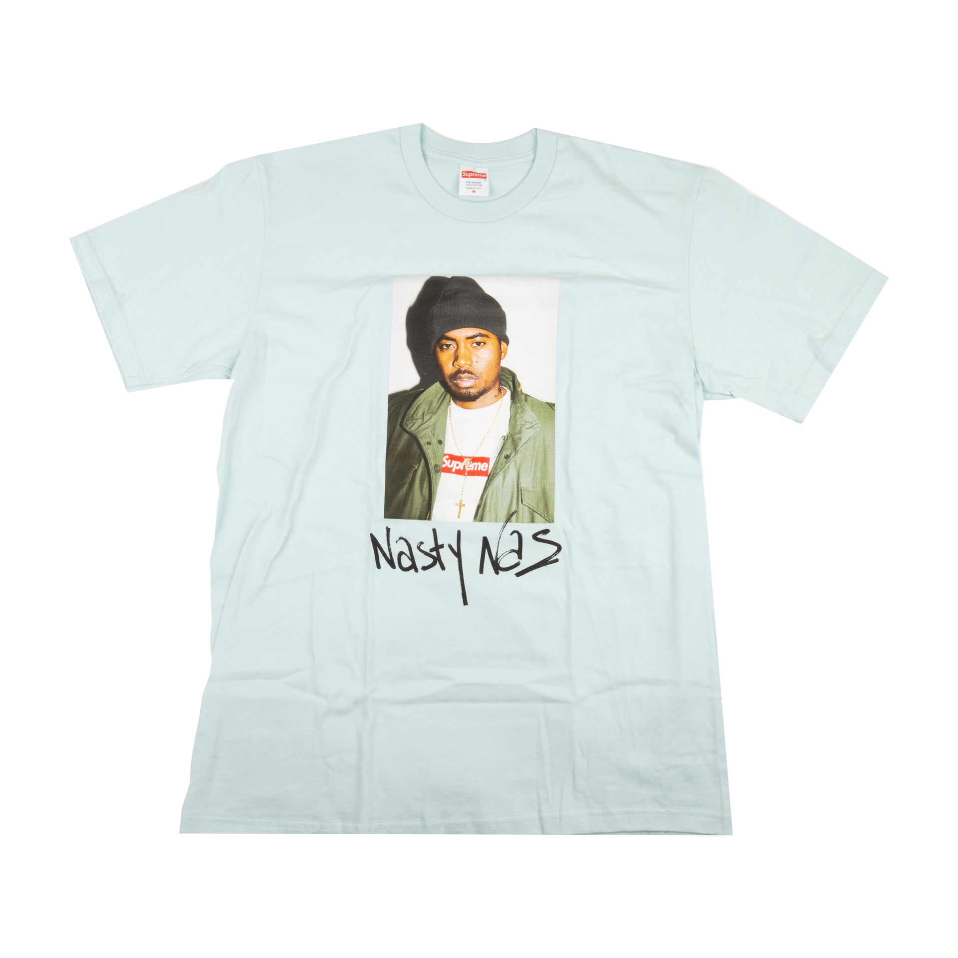 Supreme Light Blue Nas Photo Tee