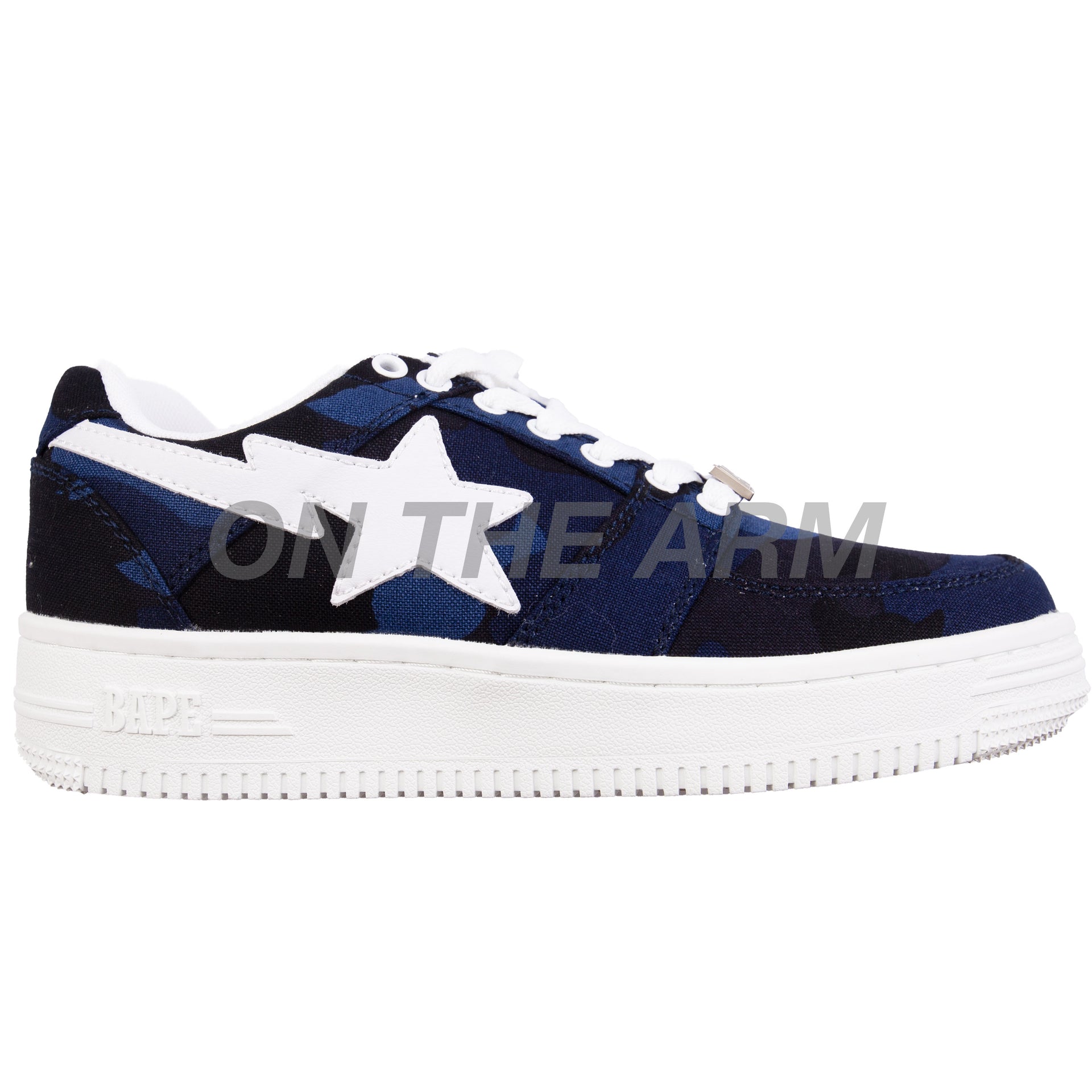 Bape Navy Color Camo Bapesta