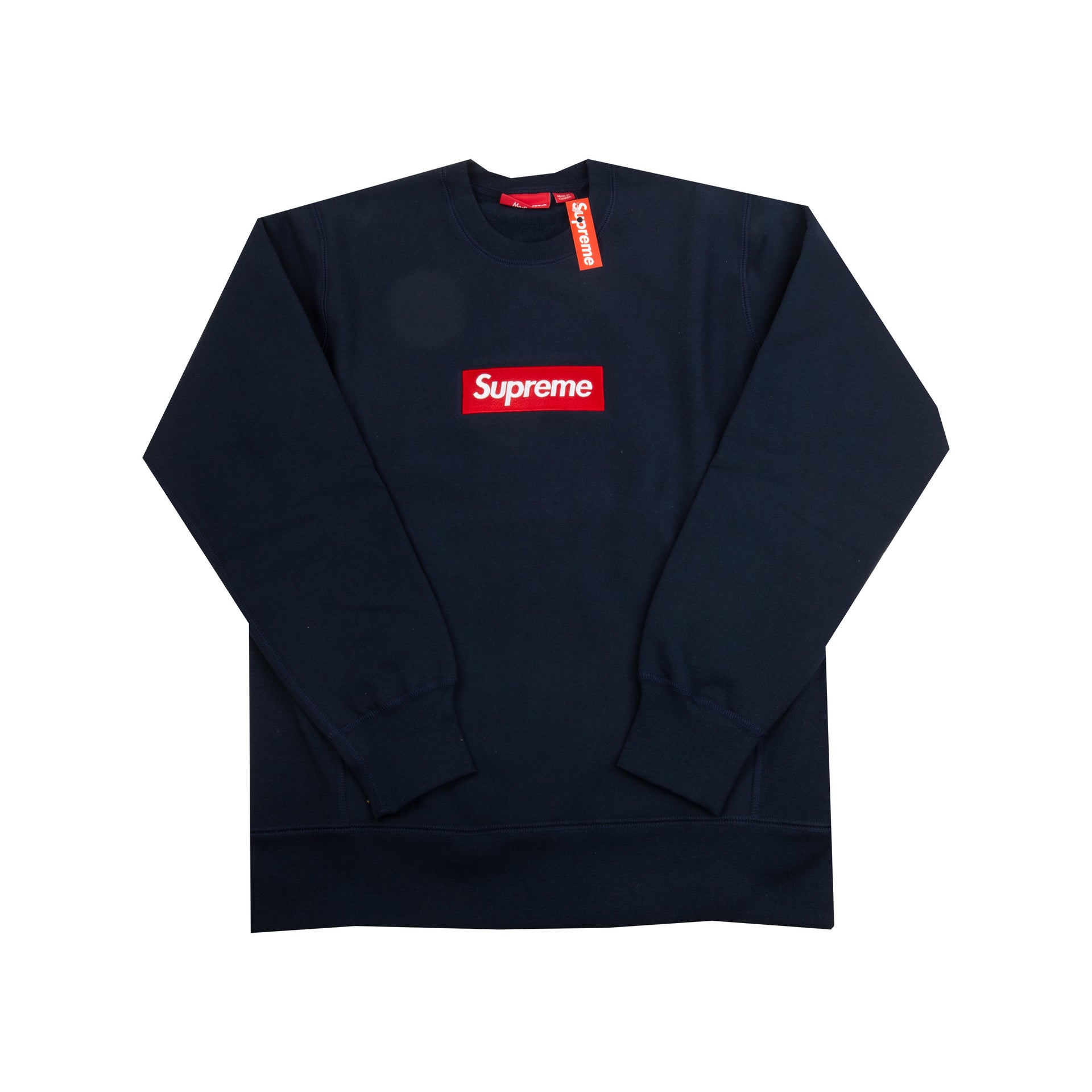 Supreme Navy Box Logo Crew