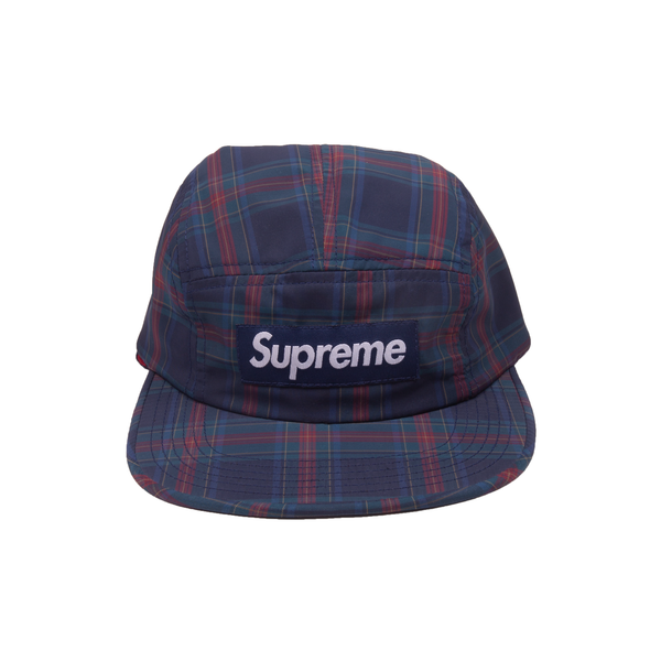 Supreme Gingham Camp Cap Black