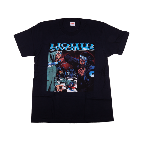 Supreme Navy Liquid Swords Tee