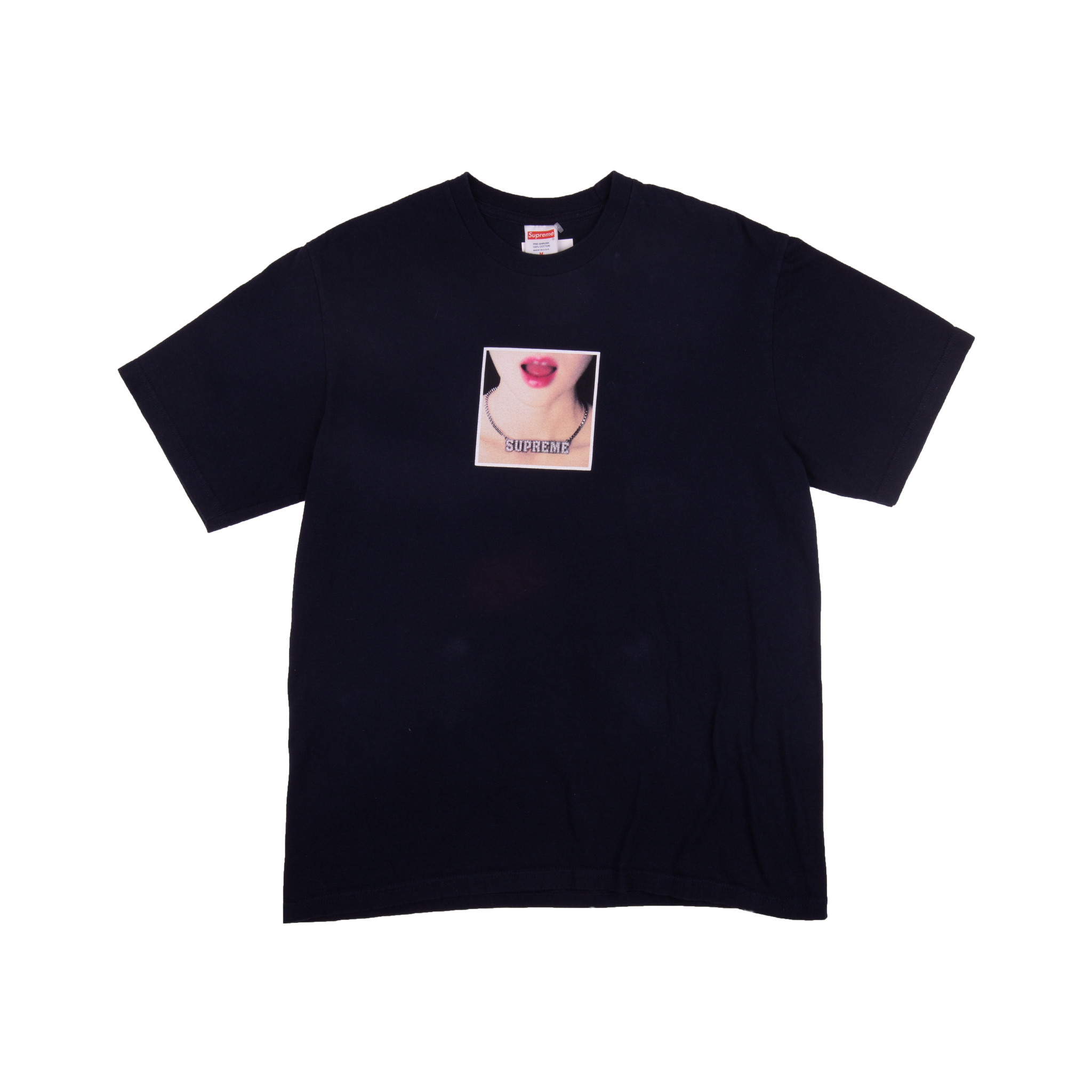 Supreme Navy Necklace Tee