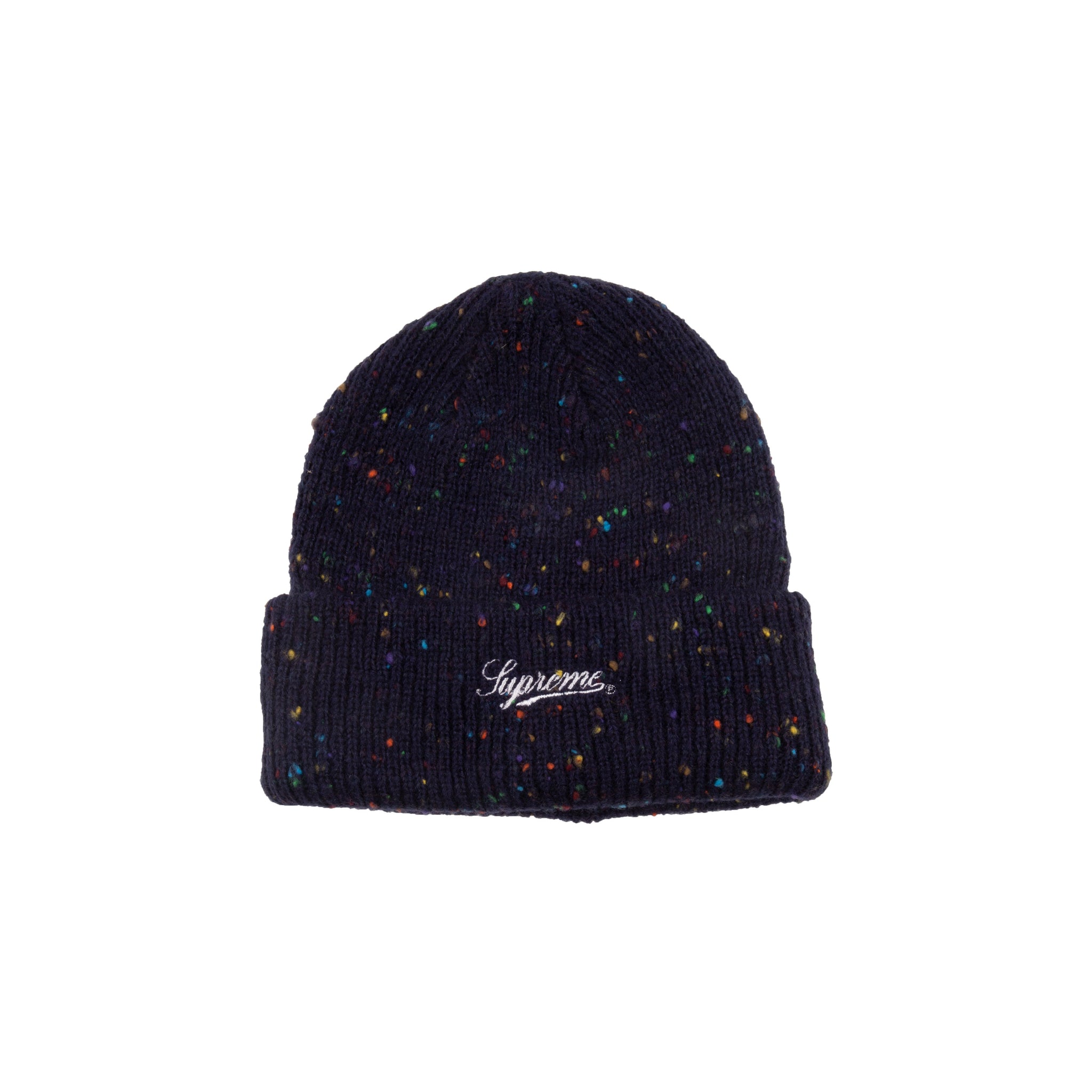 Supreme Navy Speckle Beanie