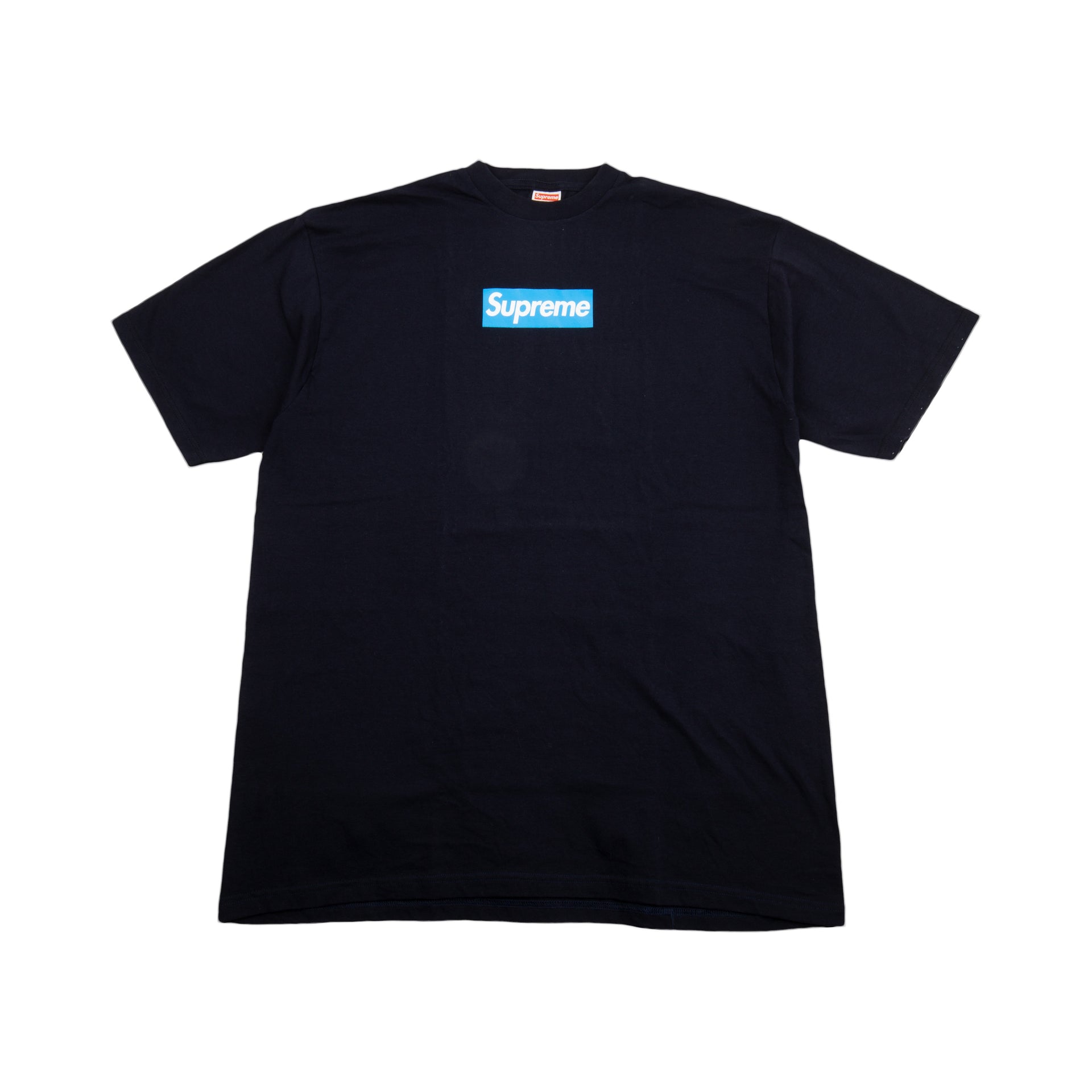 Supreme Navy / Teal Box Logo Tee