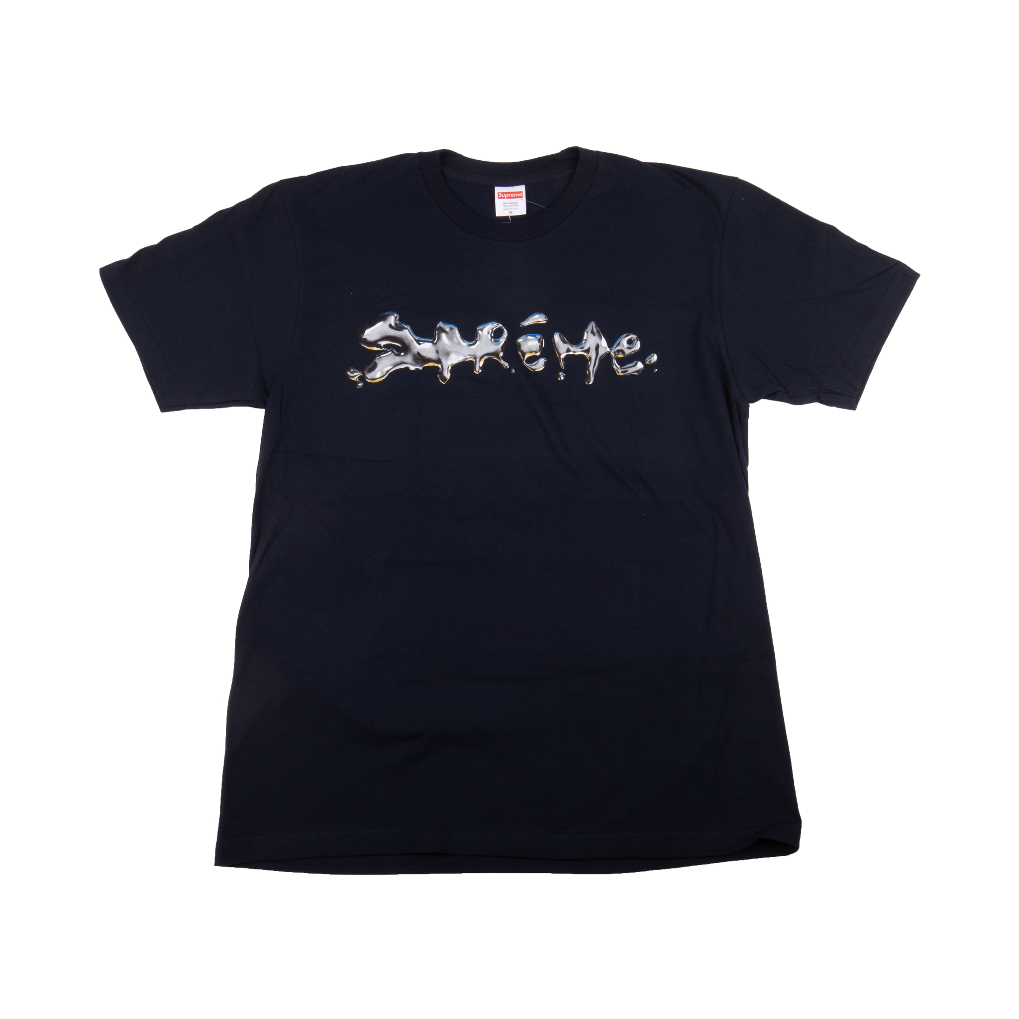 Supreme Navy Liquid Tee