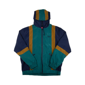 Supreme Navy Satin Hooded Jacket