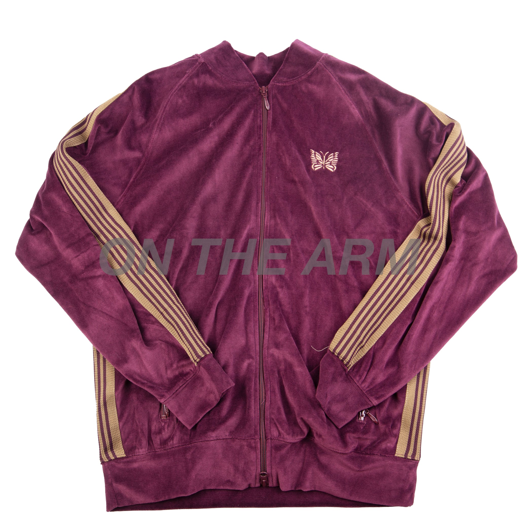 Needles Burgundy Velour Jacket