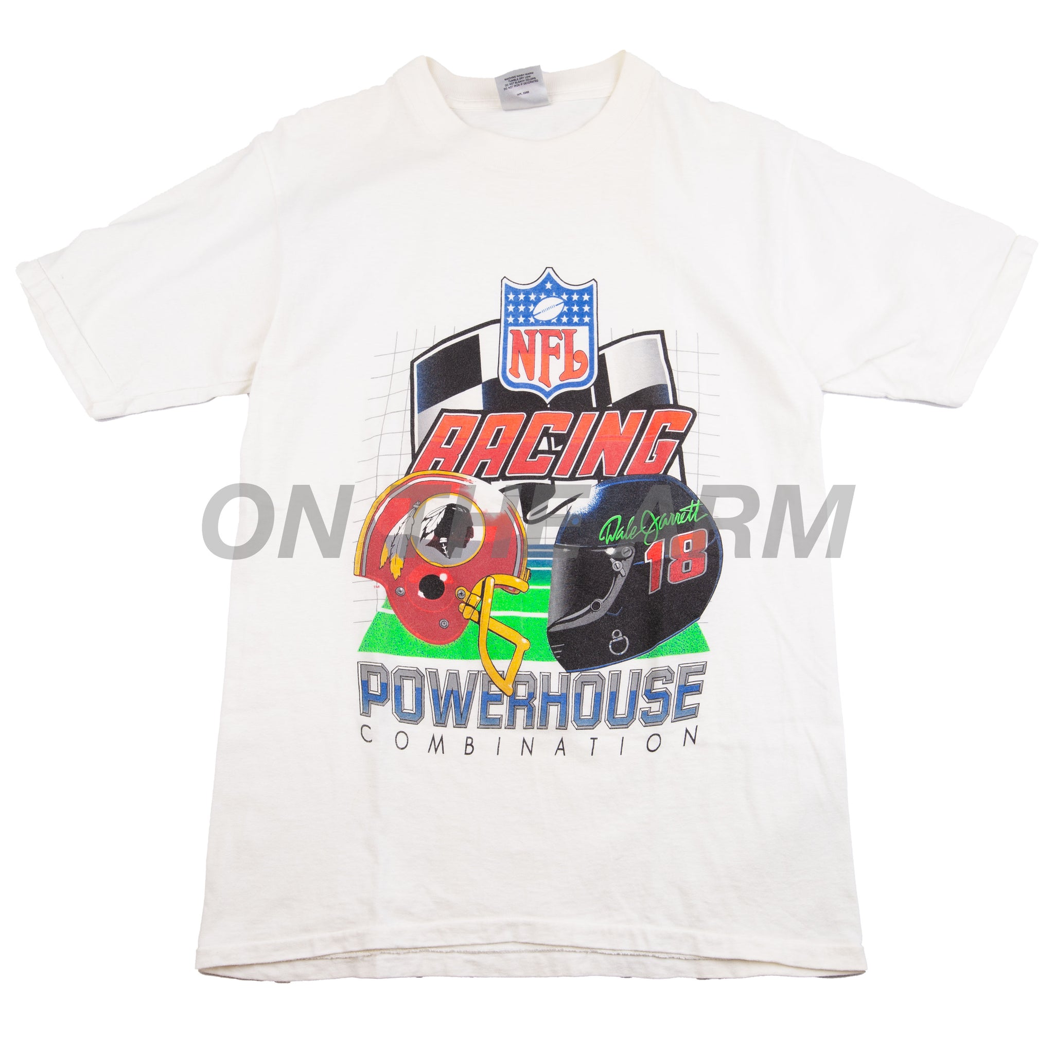 Vintage White NFL Racing Tee (1990's)