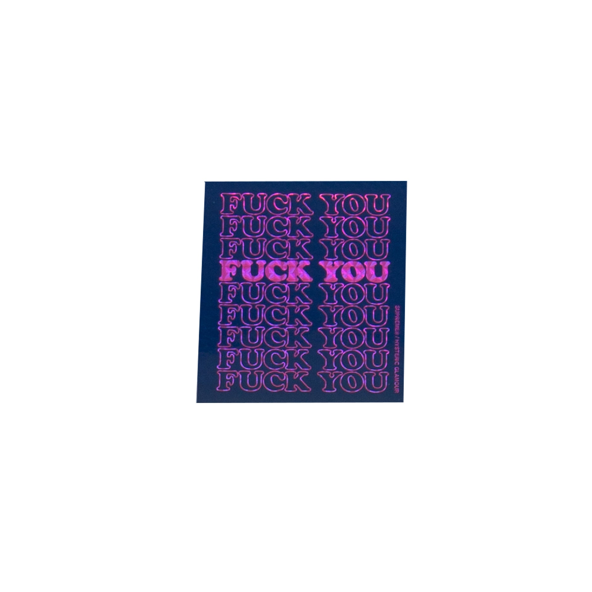 Supreme Navy Hysteric Glamour Sticker