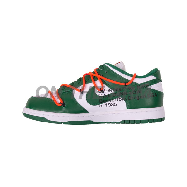 Nike Pine Green Off-White Dunk Low LTHR