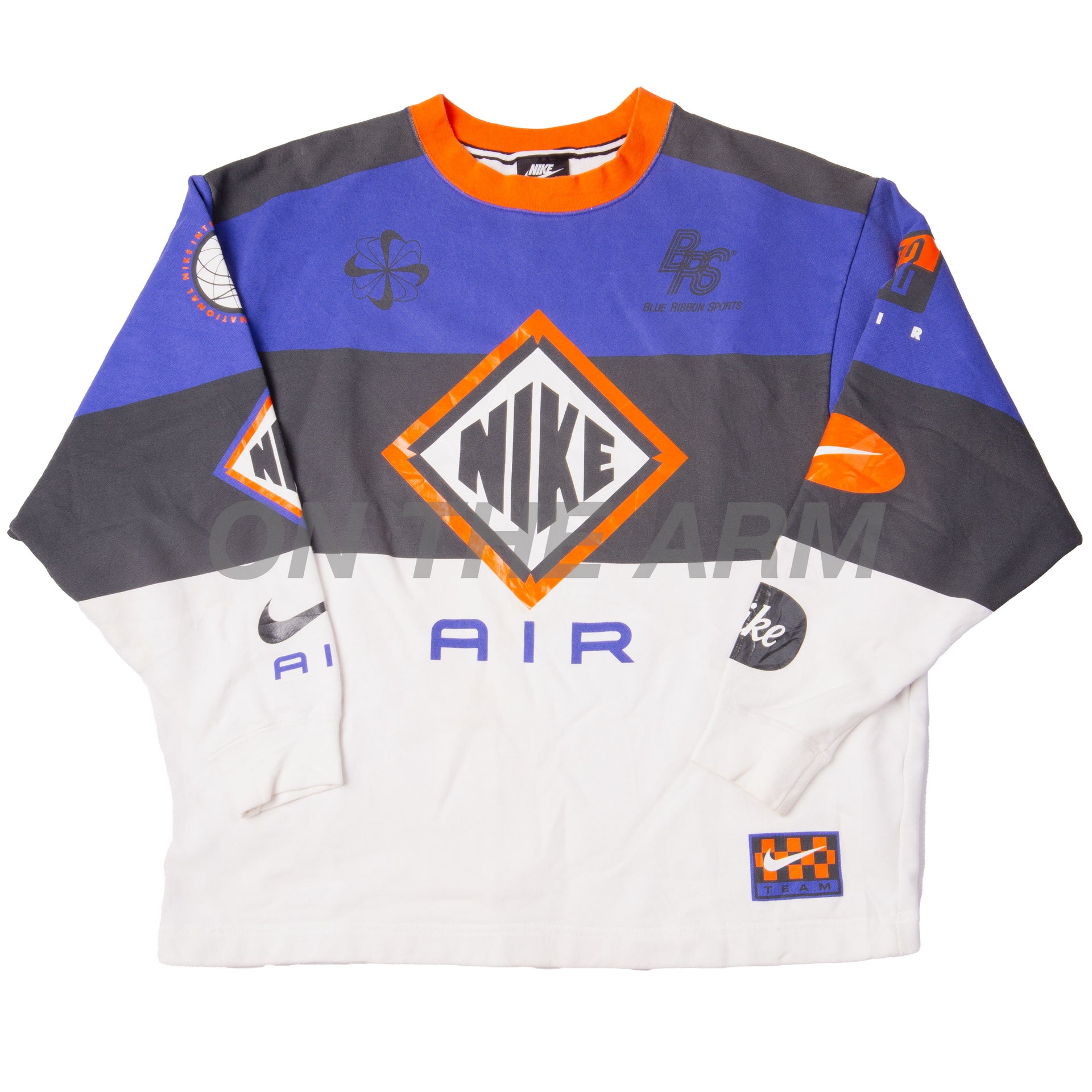 Vintage Multicolor Nike Logo Crew
