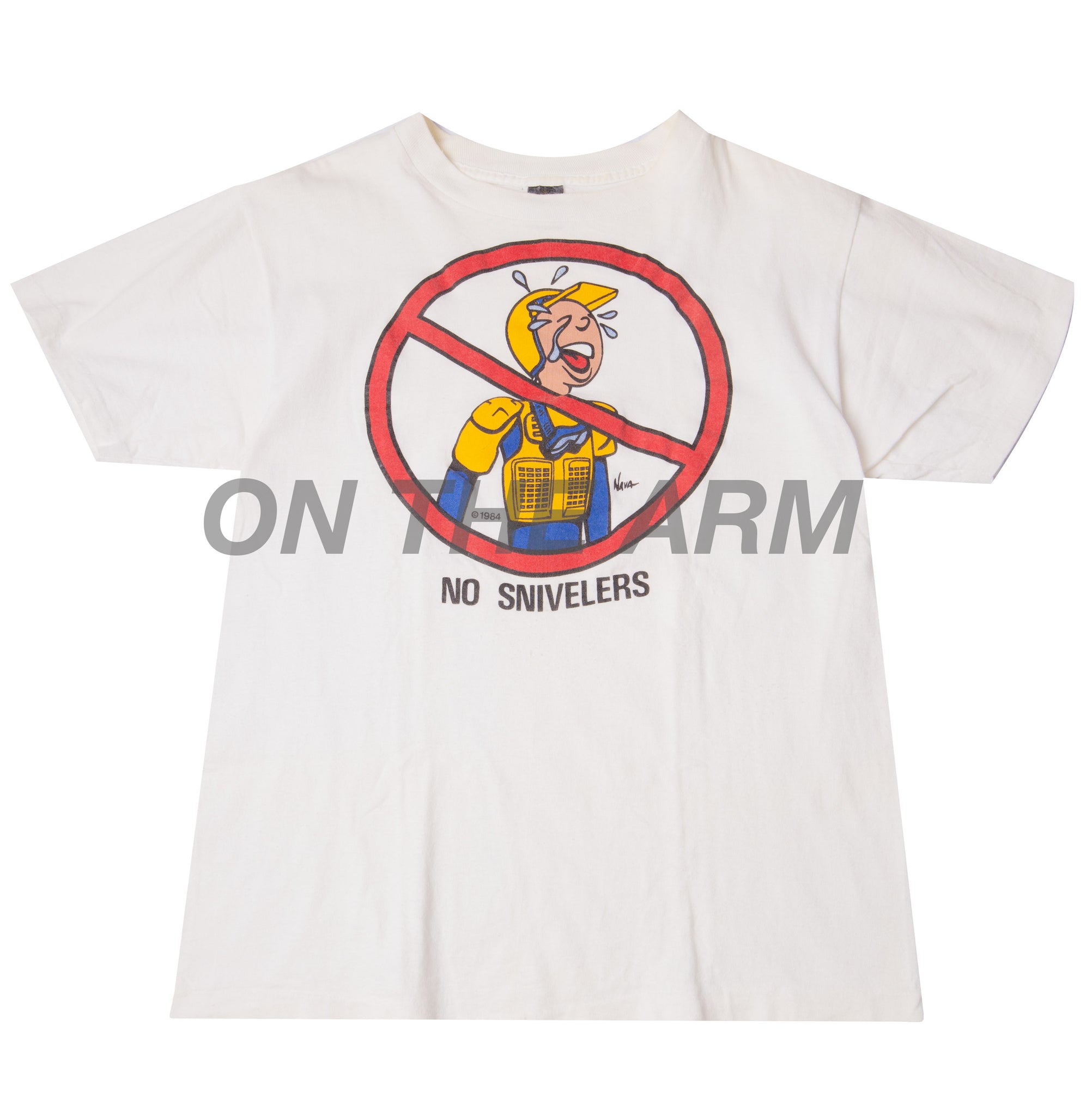 Vintage White No Snivelers Tee (1984)