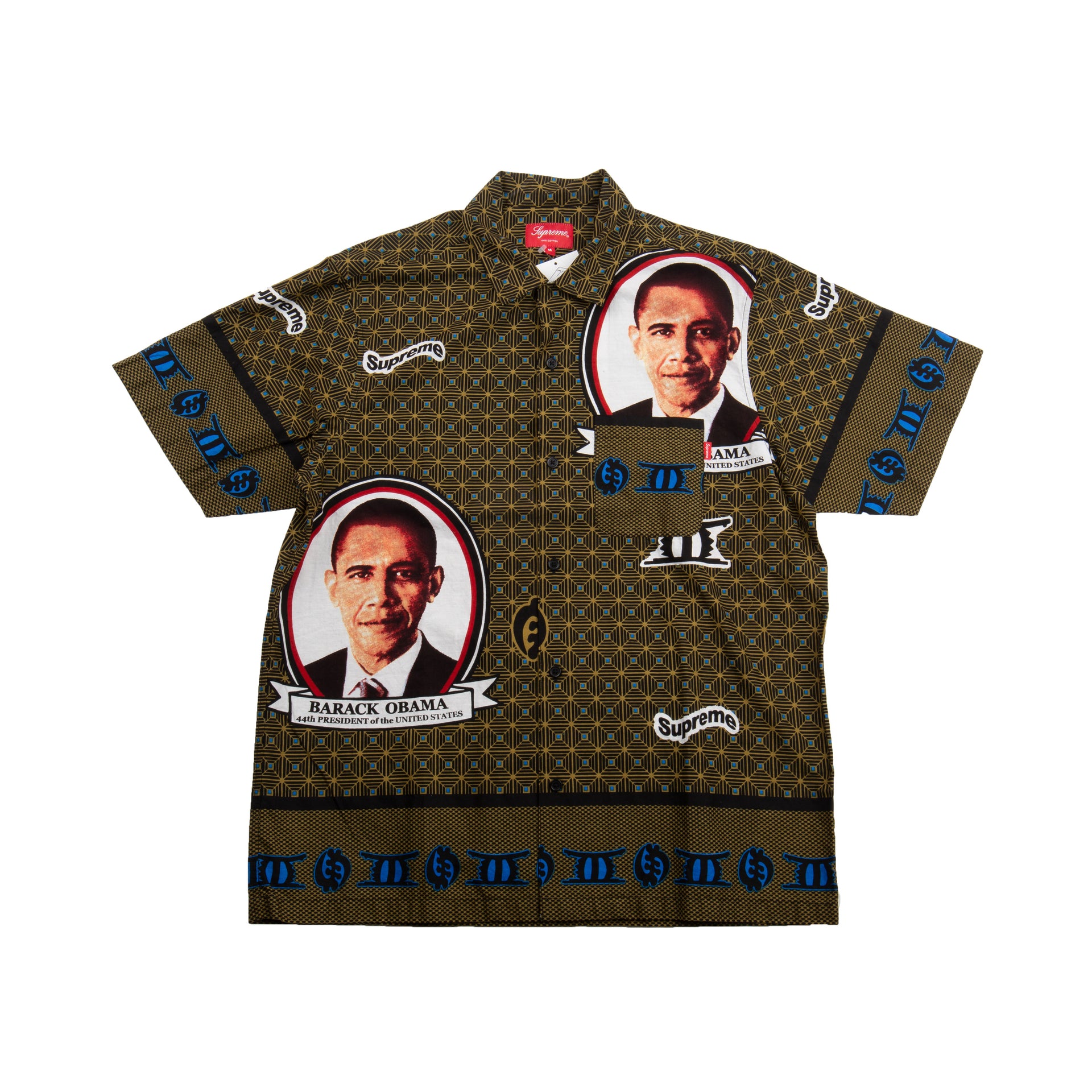 Supreme Green Obama Button Up