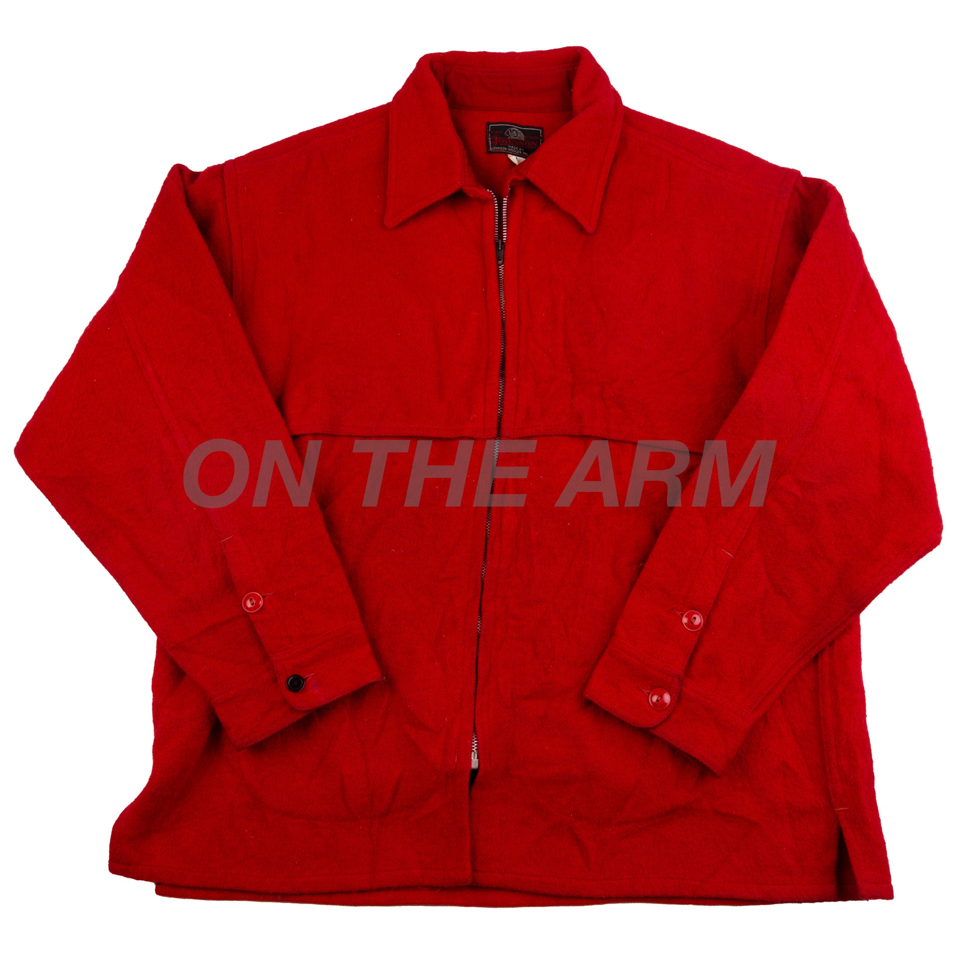 Vintage Red Johnson Woolen Mills Jacket (1960's)