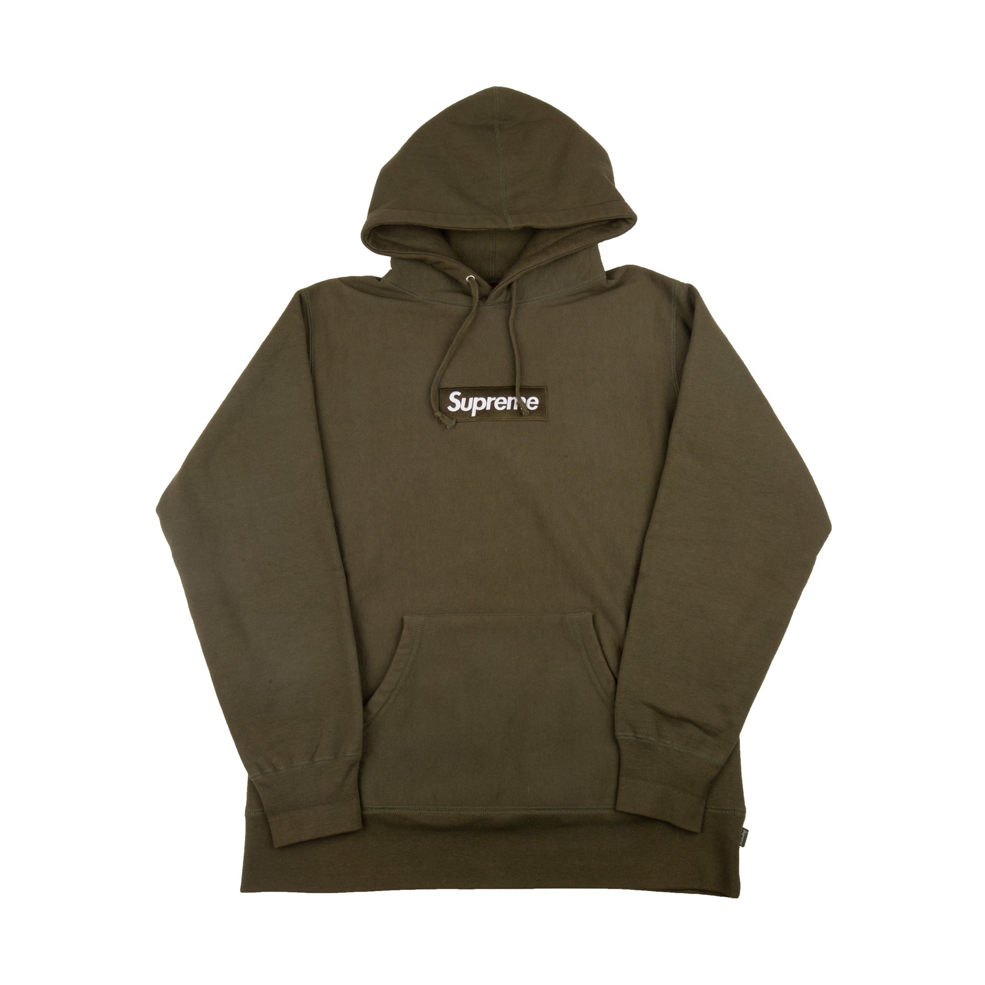 Supreme Olive Box Logo Hoodie