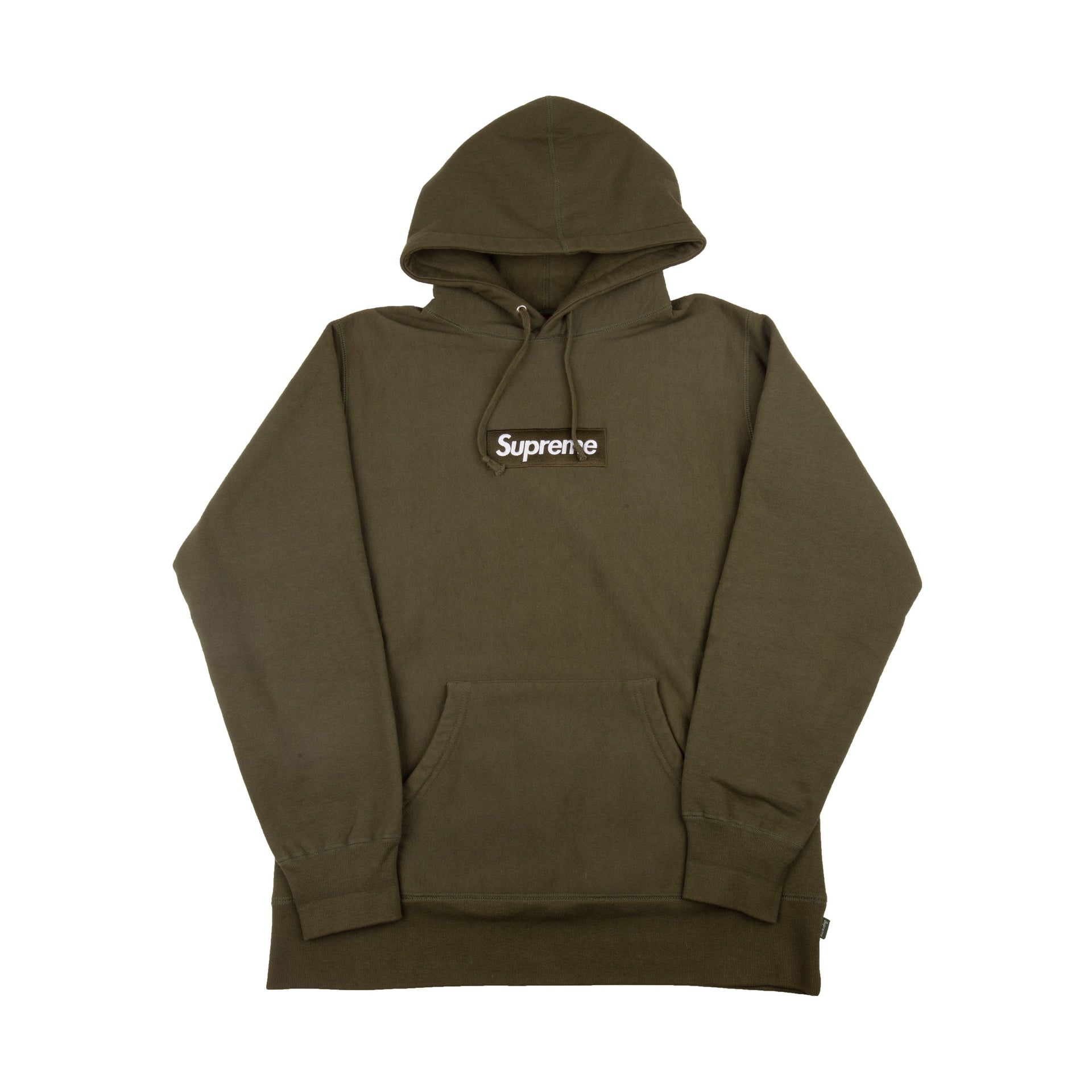 Supreme Olive Box Logo Hoodie