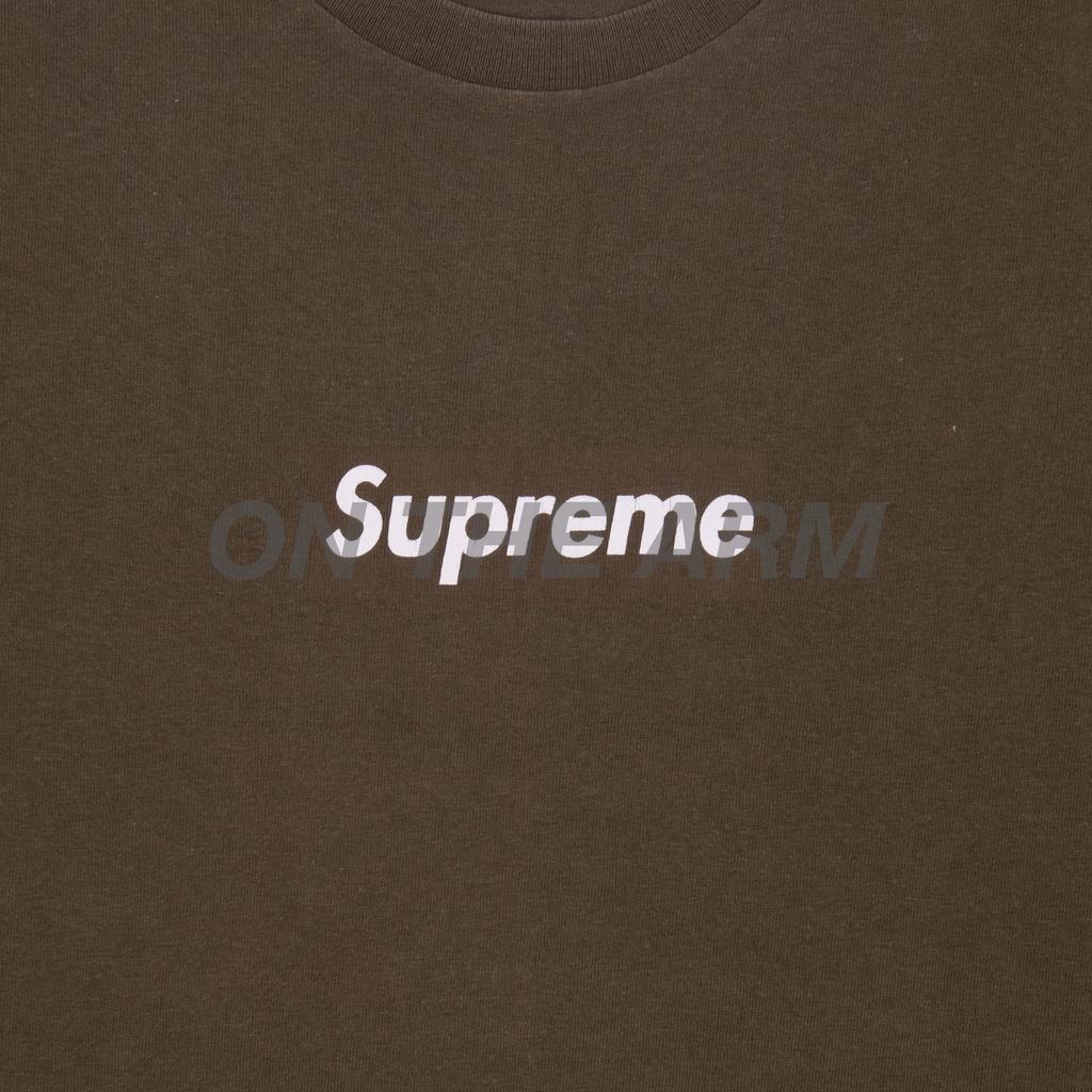 Supreme olive box logo sales