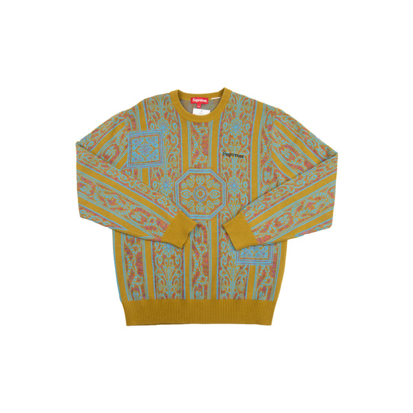 Supreme Olive Tapestry Sweater – On The Arm