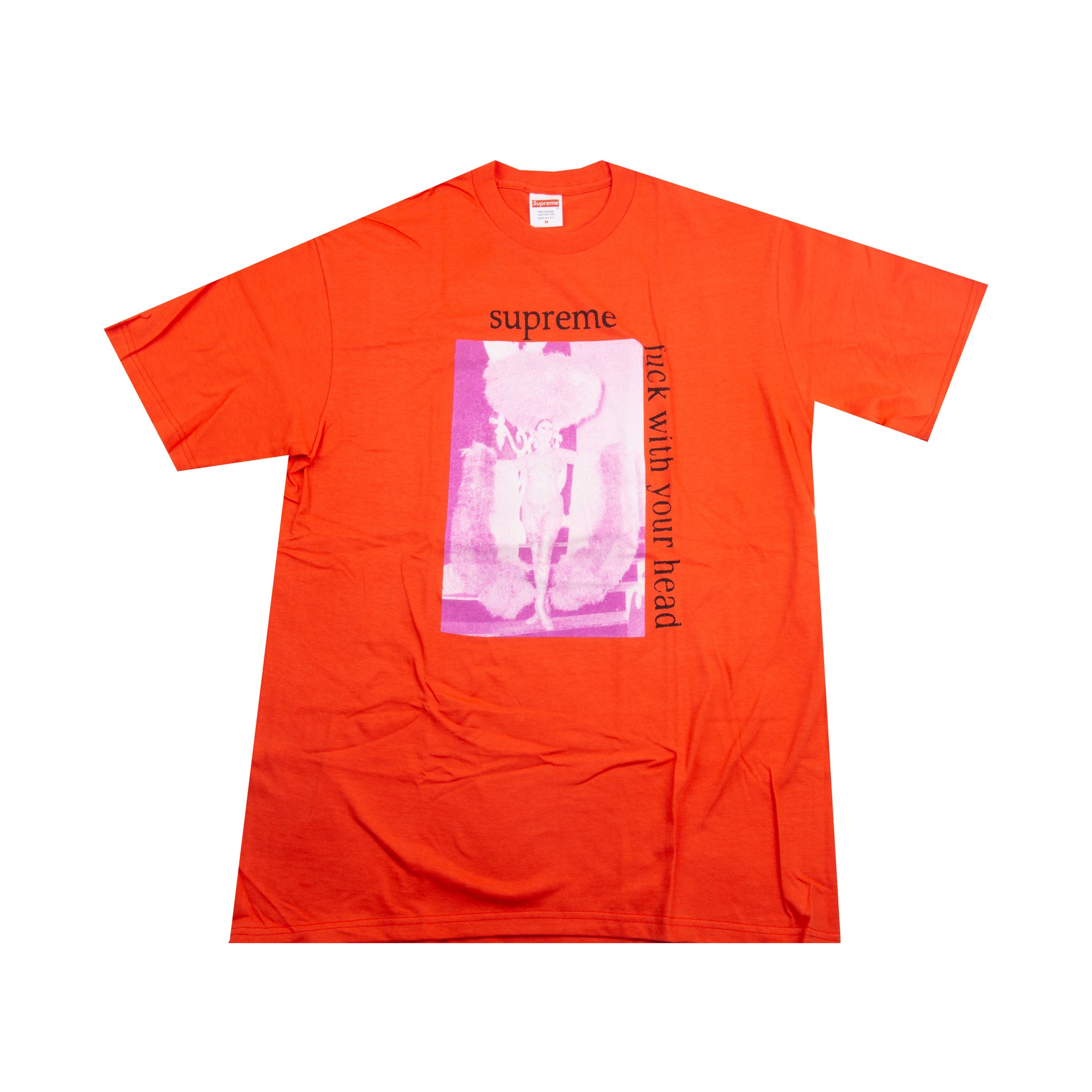Supreme Orange Fuck With Your Head Tee