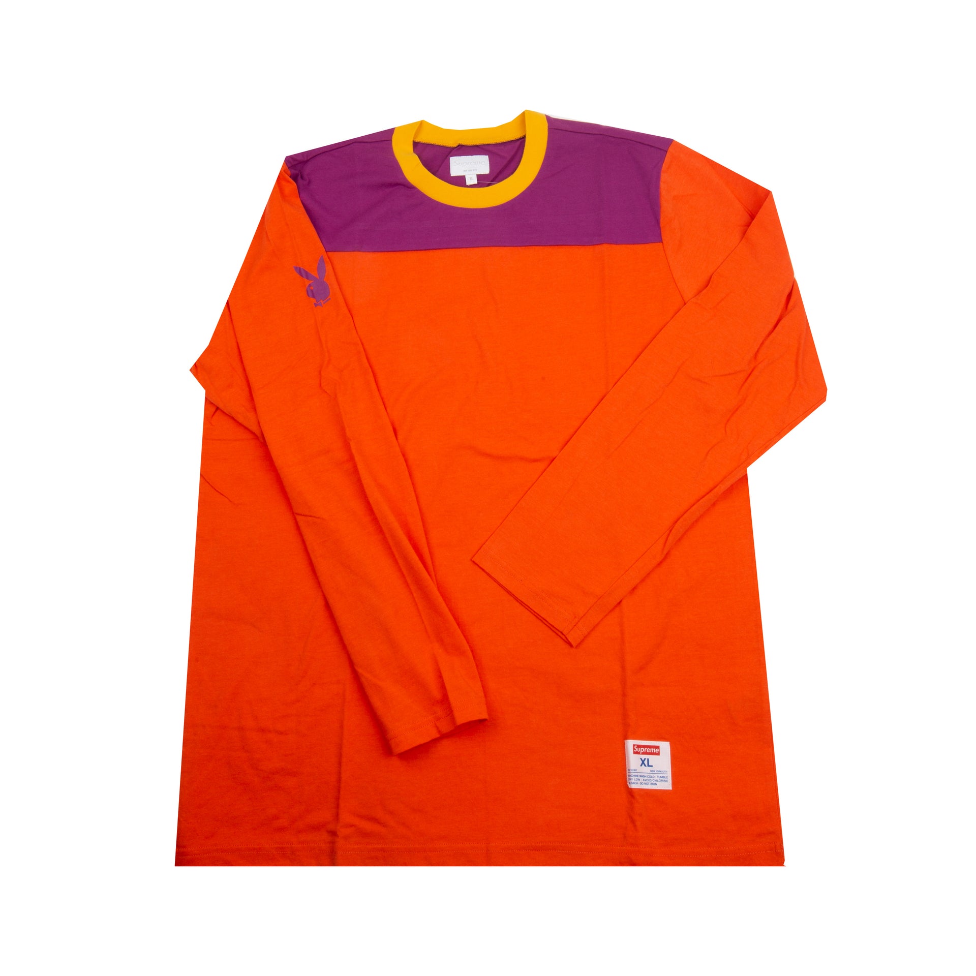 Supreme Orange Playboy Henley Top
