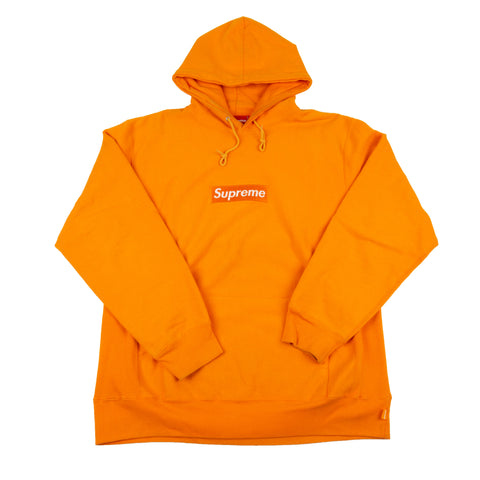 Supreme Orange Box Logo Hoodie