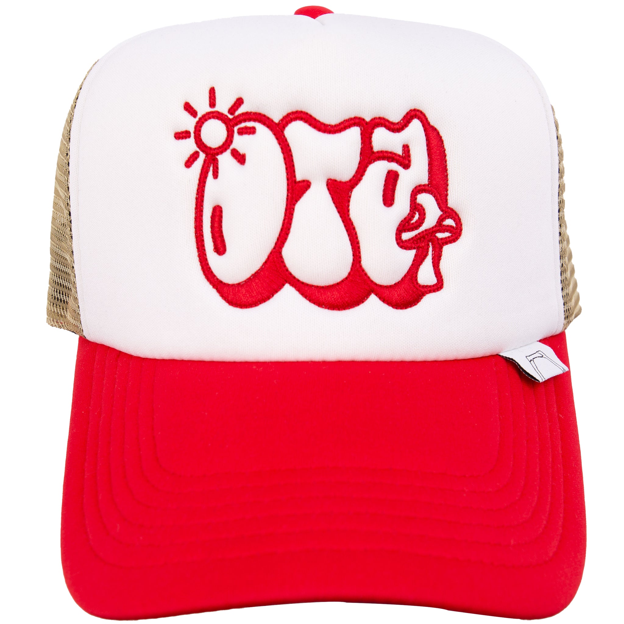 OTA Red/Khaki B☼ardwalk Trucker Hat