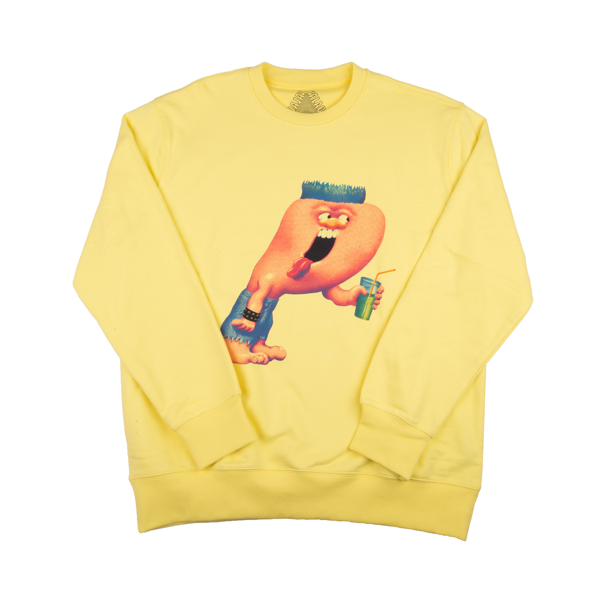 Palace Yellow Burb Crewneck