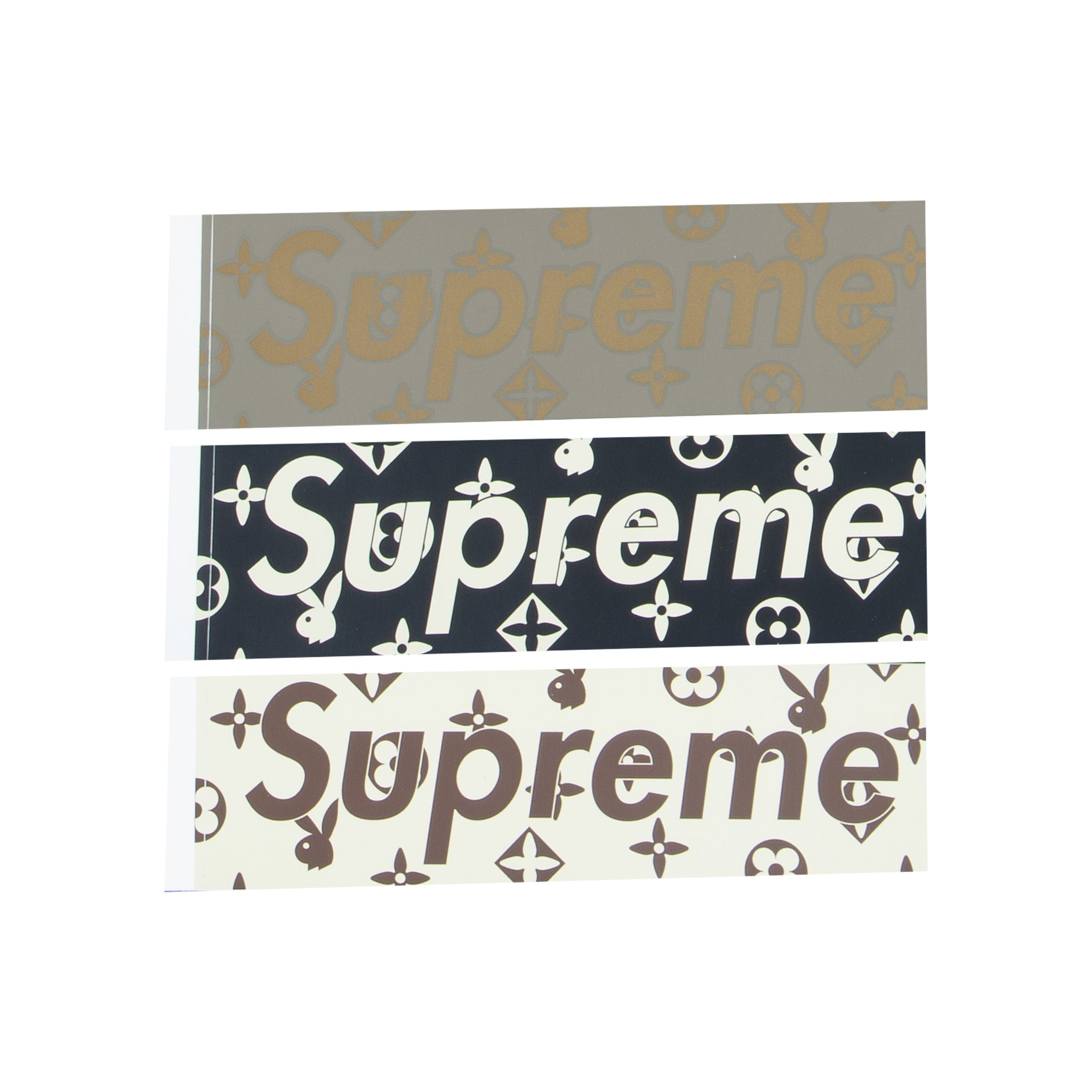 Supreme x Louis Vuitton x Playboy Box Logo Sticker Set