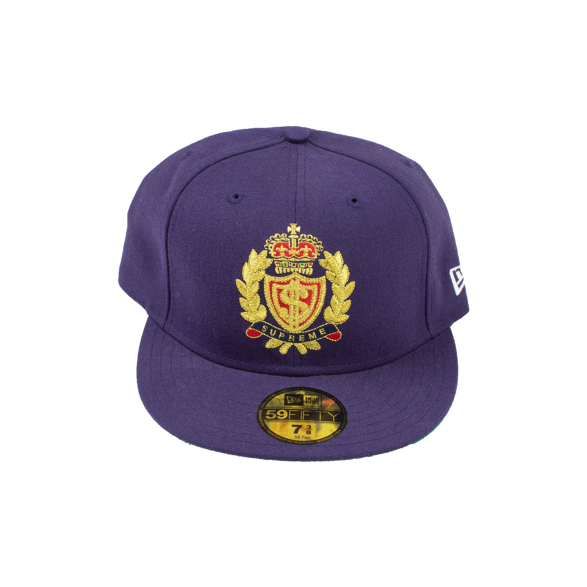 Supreme Purple Crest New Era Fitted Hat