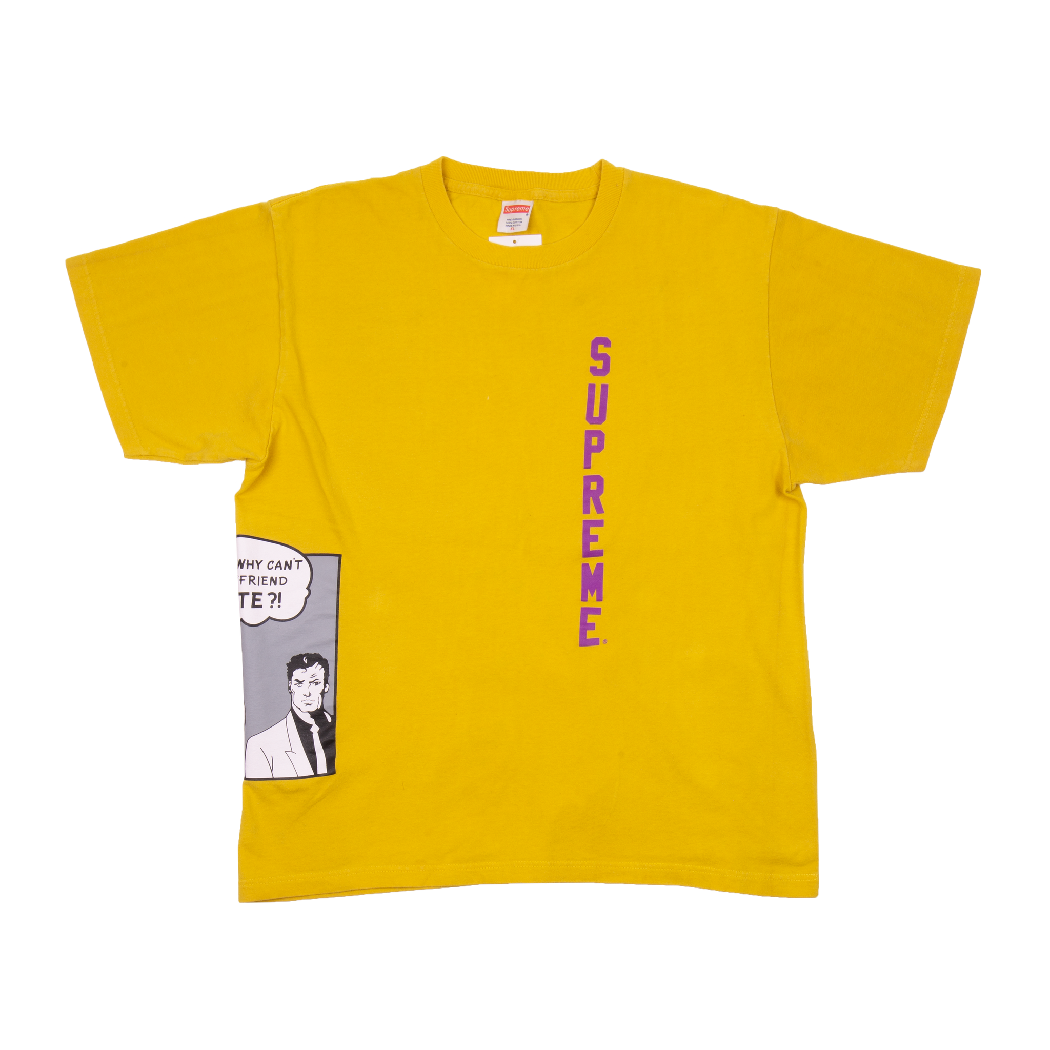 Supreme Pea Green Thrasher Boyfriend Tee On The Arm