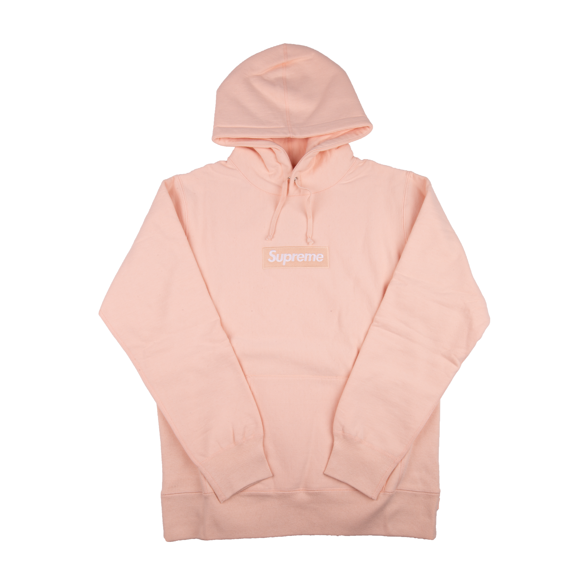 Supreme Peach Box Logo Hoodie Sample On The Arm