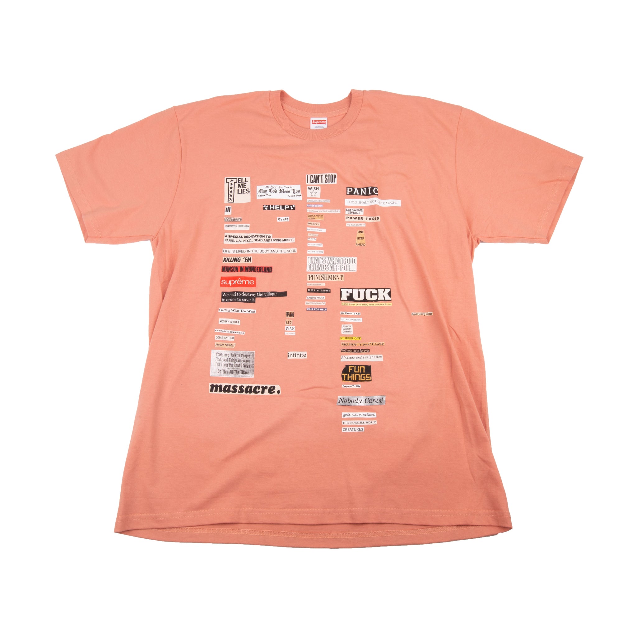 Supreme Terra Cotta Cut Outs Tee