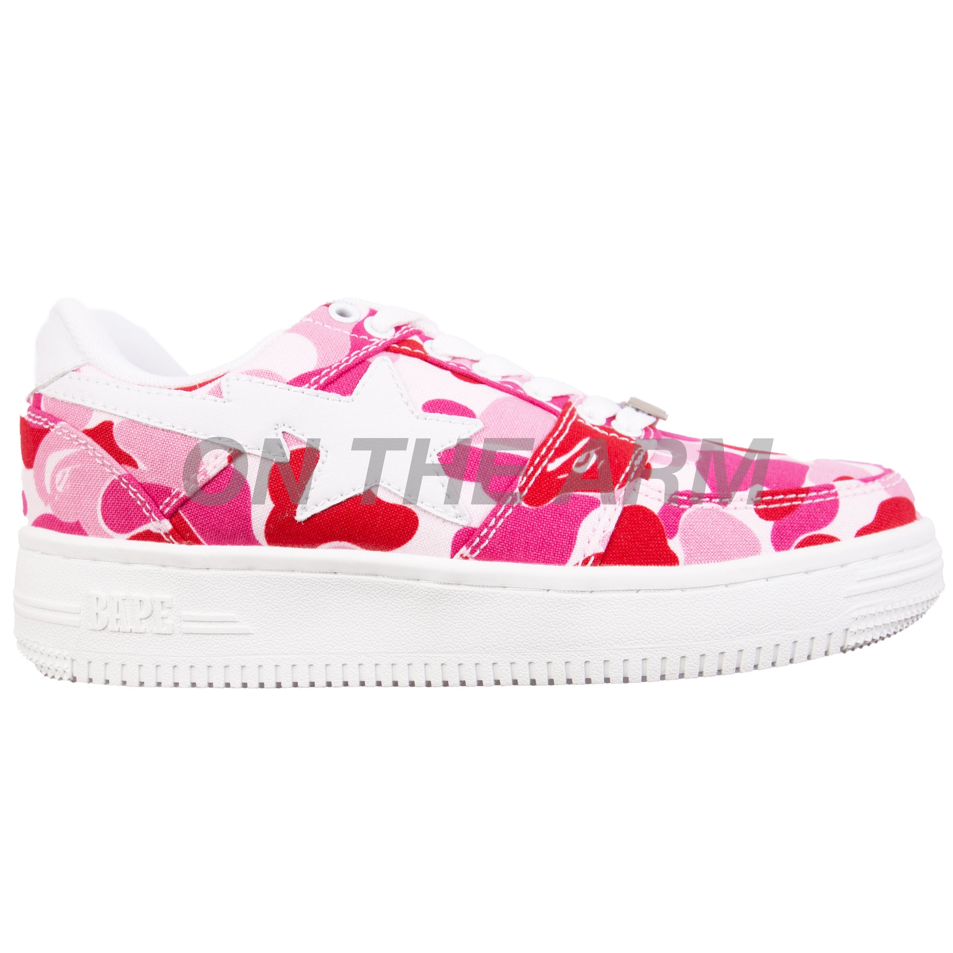 Bape Pink ABC Camo Bapesta