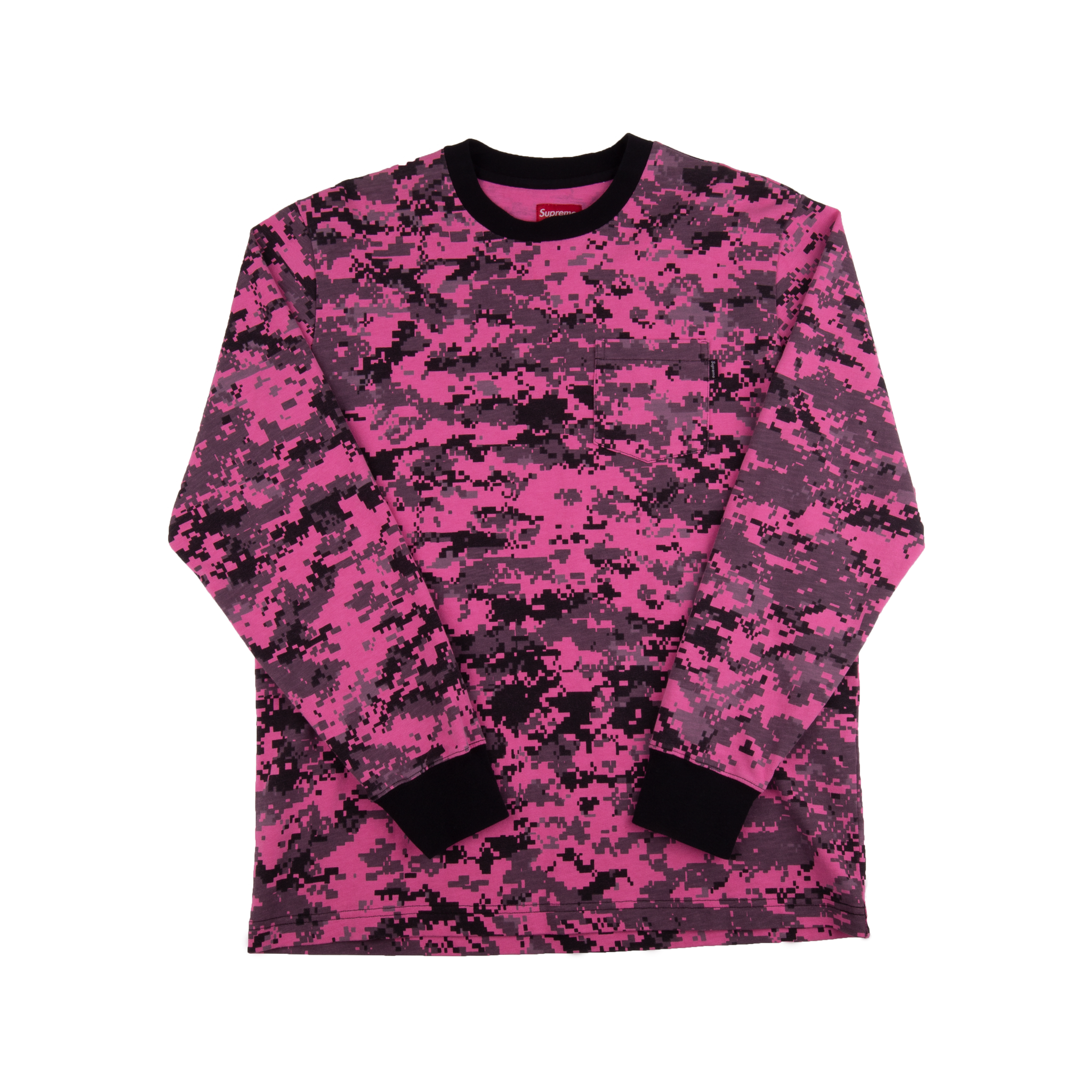 Supreme Pink Digi Pocket L/S